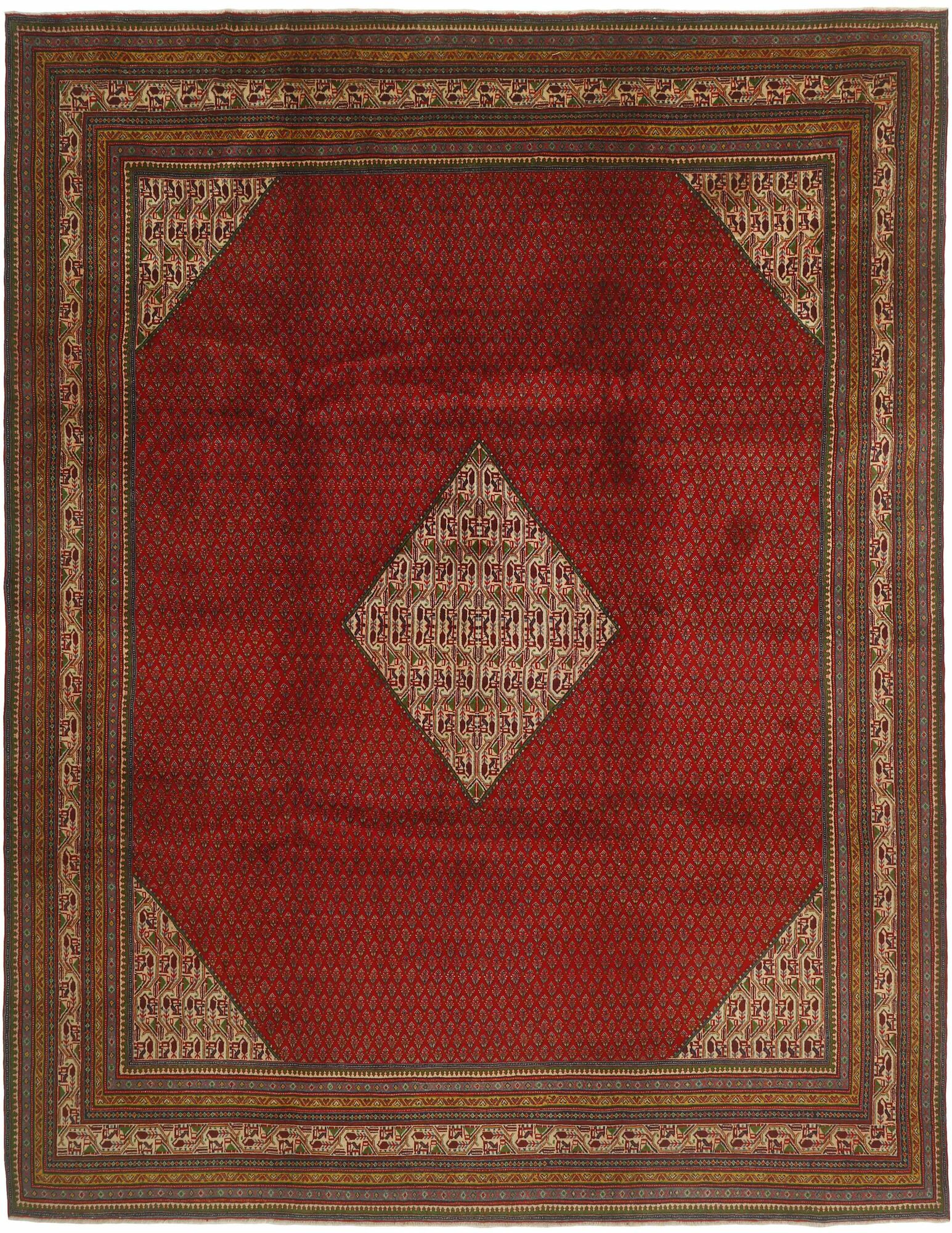 
    Sarouk Mir - Dark red - 301 x 387 cm
  