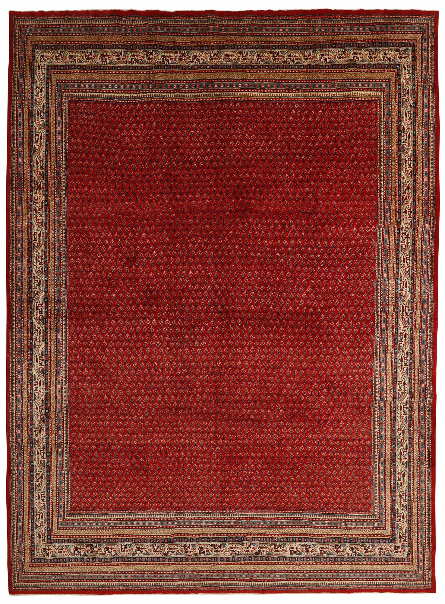 
    Sarouk Mir - Dark red - 289 x 405 cm
  