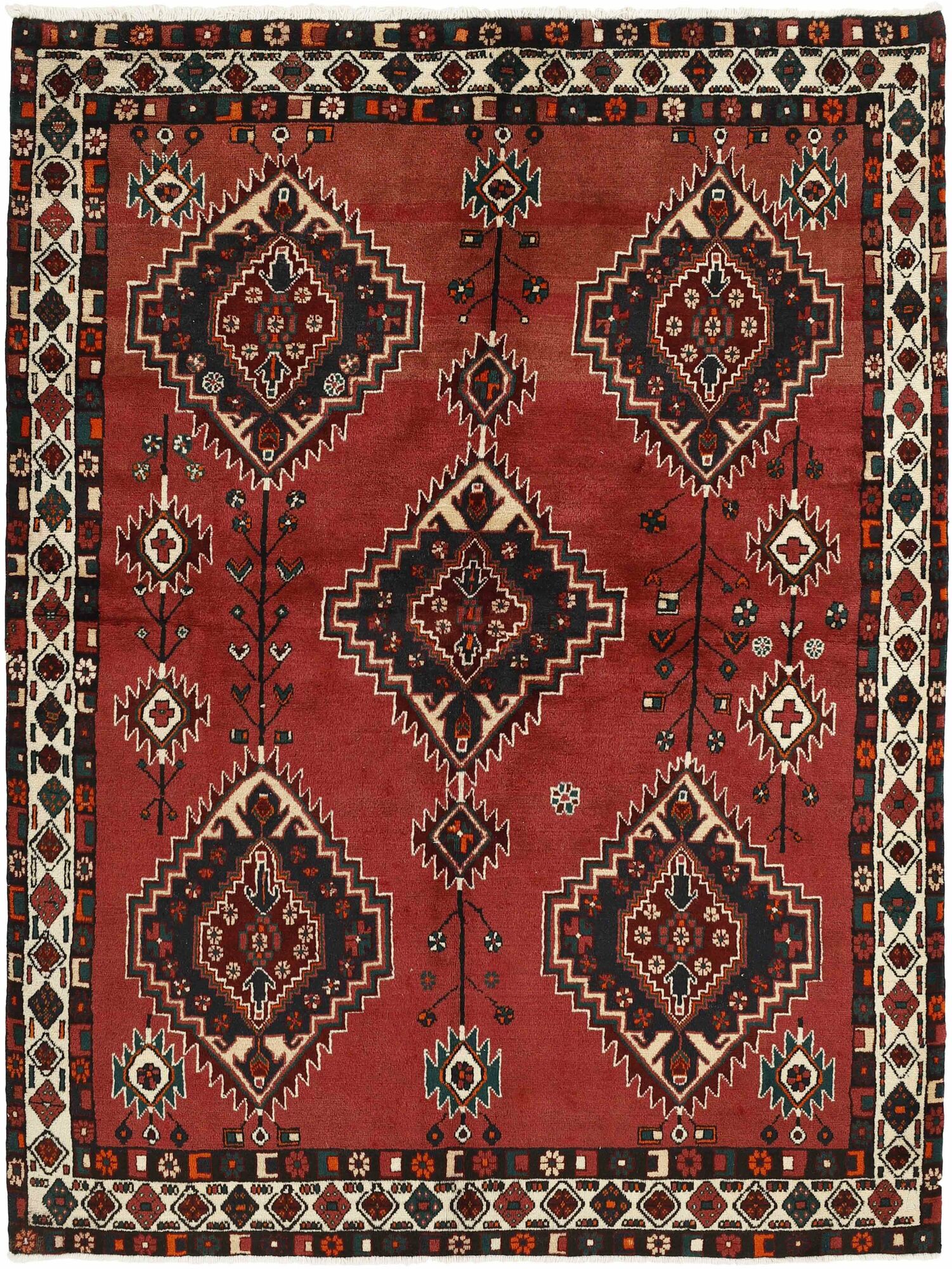 
    Afshar - Dark red - 168 x 228 cm
  