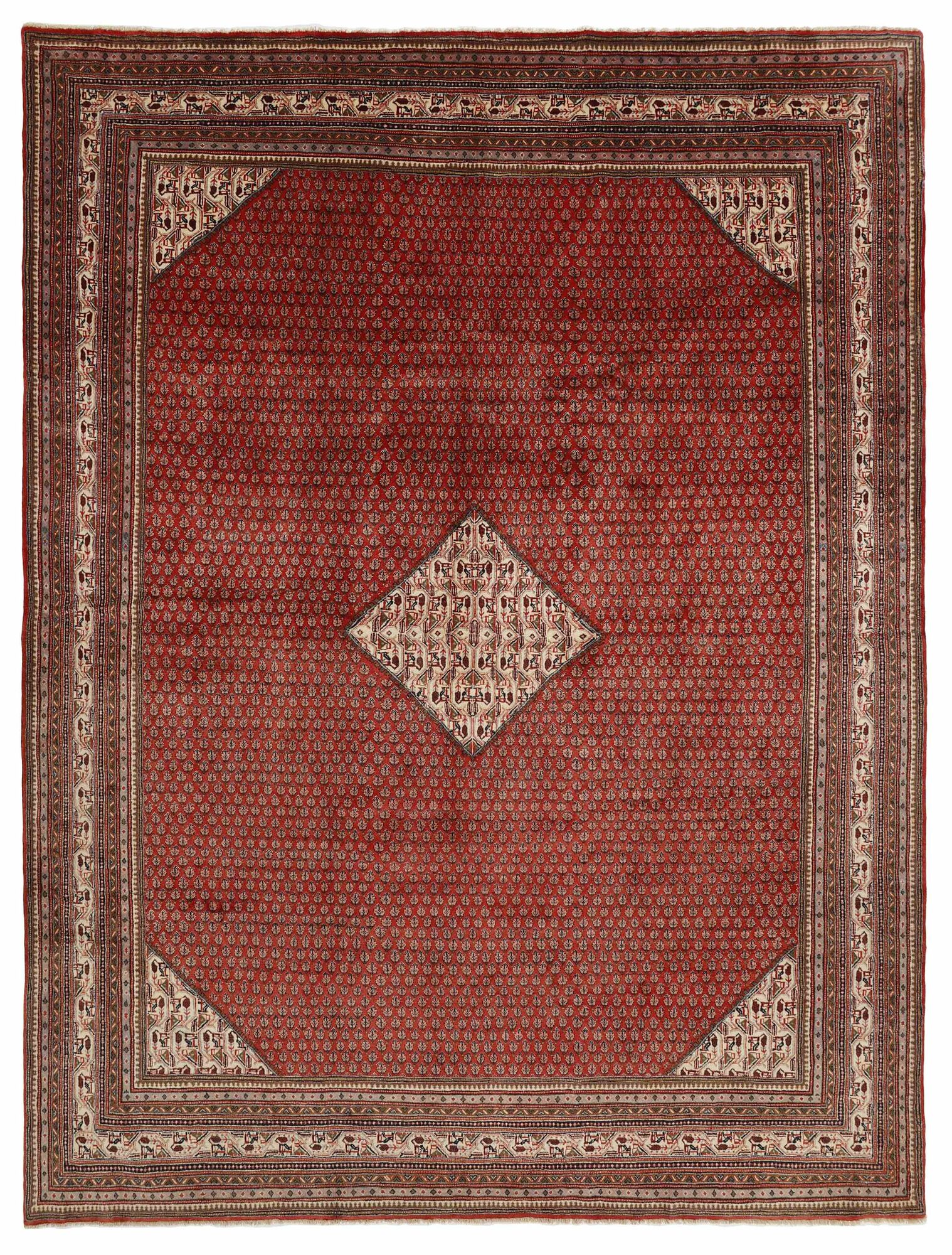 
    Sarouk Mir - Dark red - 289 x 386 cm
  