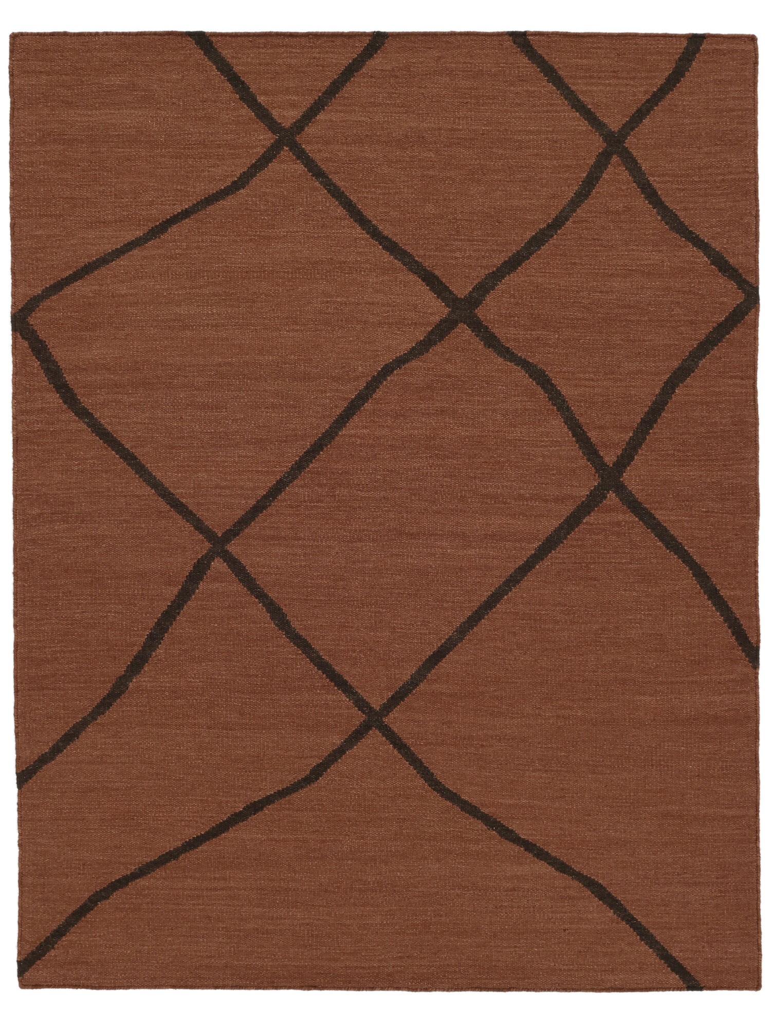 
    Medina - Rust red / Dark brown - 250 x 350 cm
  