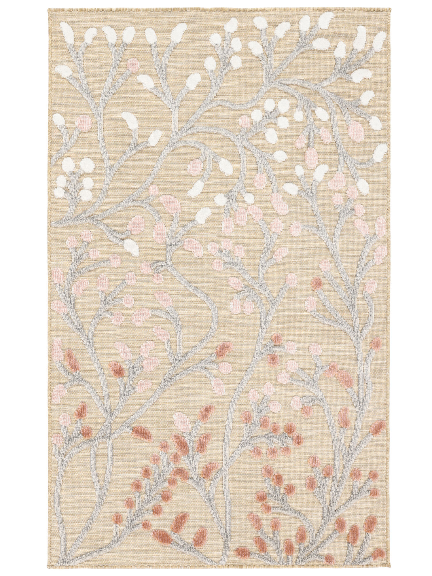 Garden Matta - Beige / Rosa 100x160