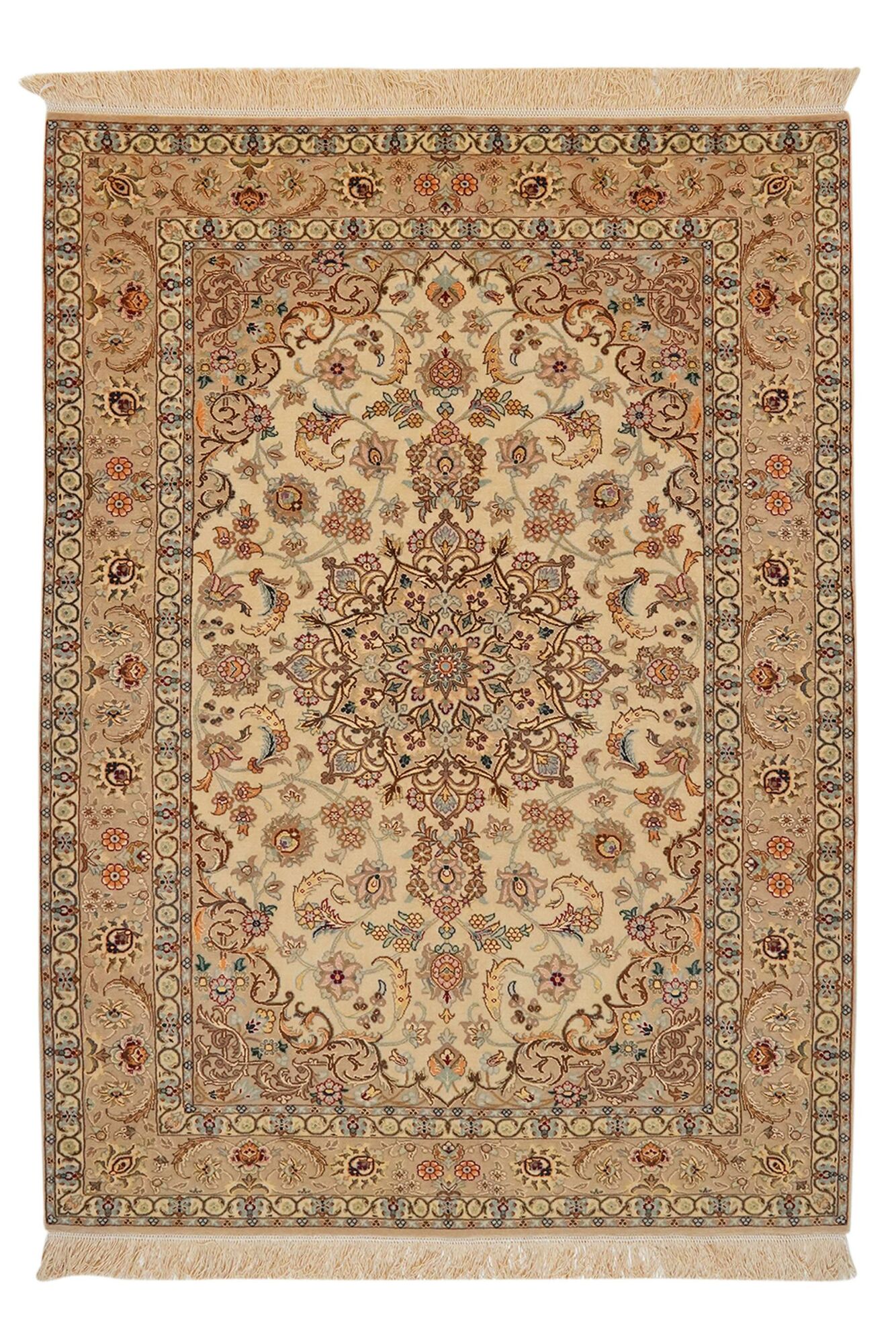 
    Isfahan silk warp - Brown - 116 x 160 cm
  
