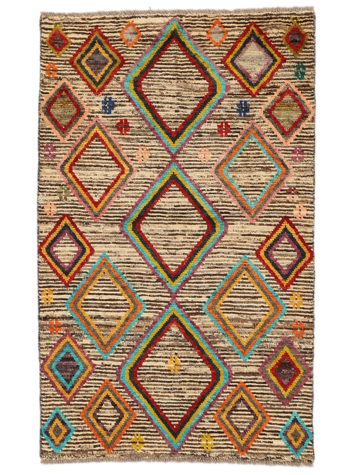 
    Moroccan Berber - Afghanistan - Brown - 89 x 144 cm
  