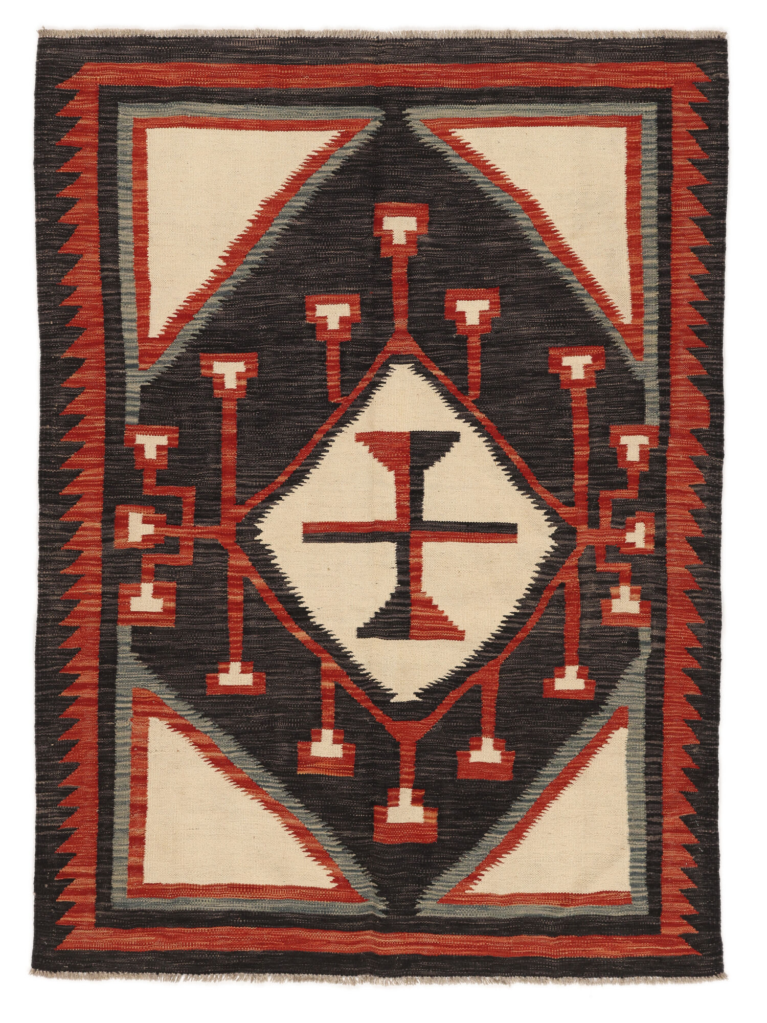 Kelim Modern Teppich 141×190