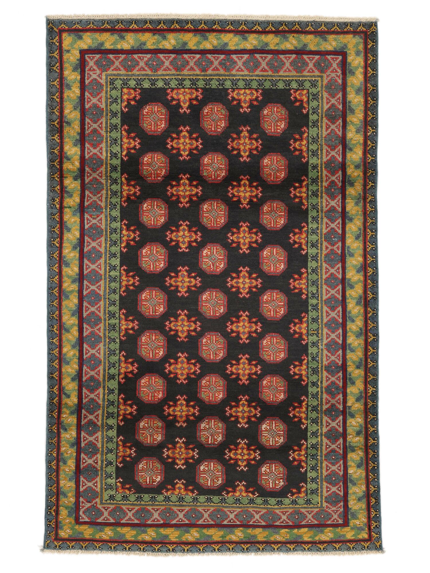 
    Afghan Fine Colour - Black - 114 x 185 cm
  
