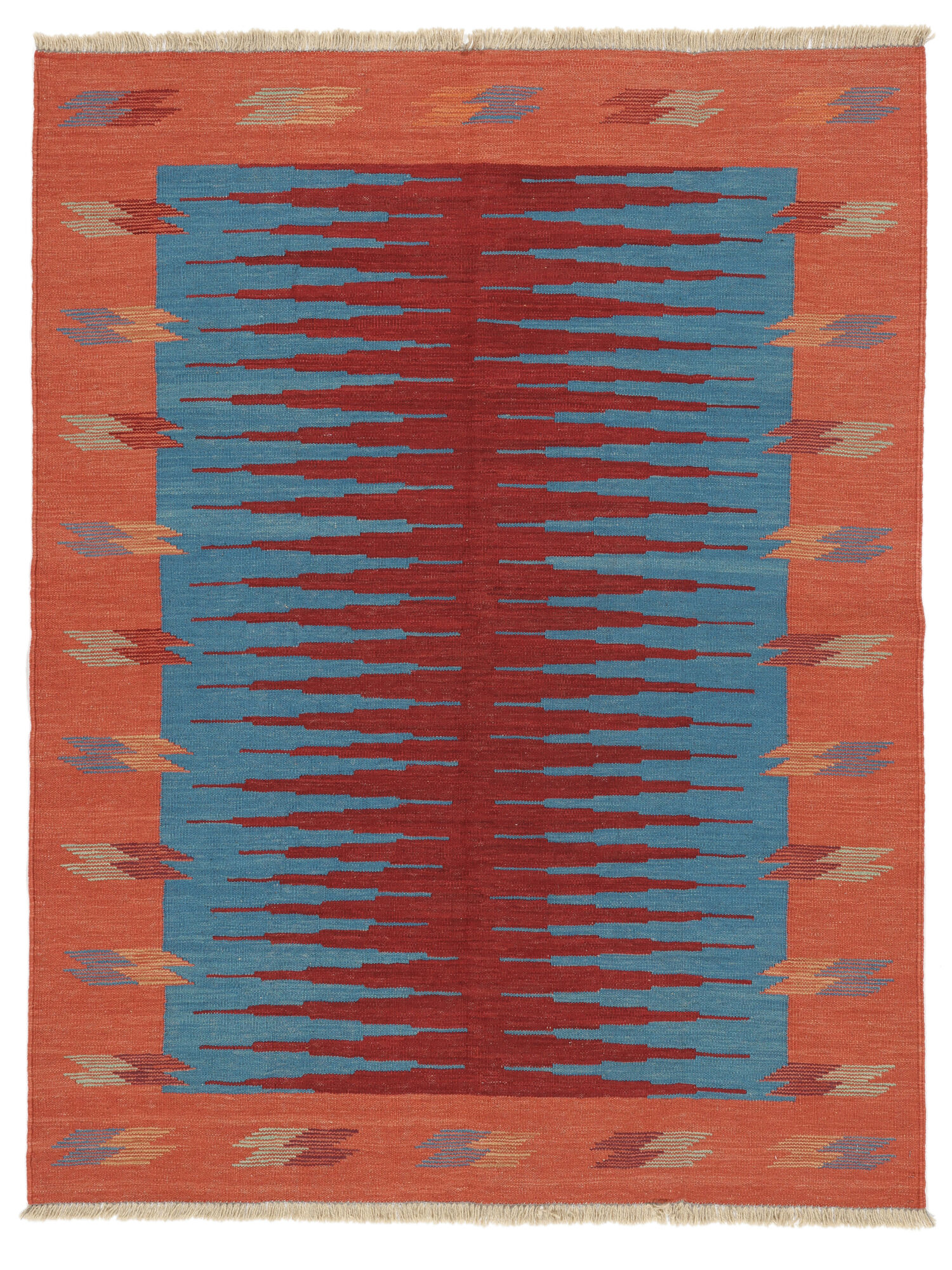 
    Kilim Afshar - Dark red - 161 x 208 cm
  
