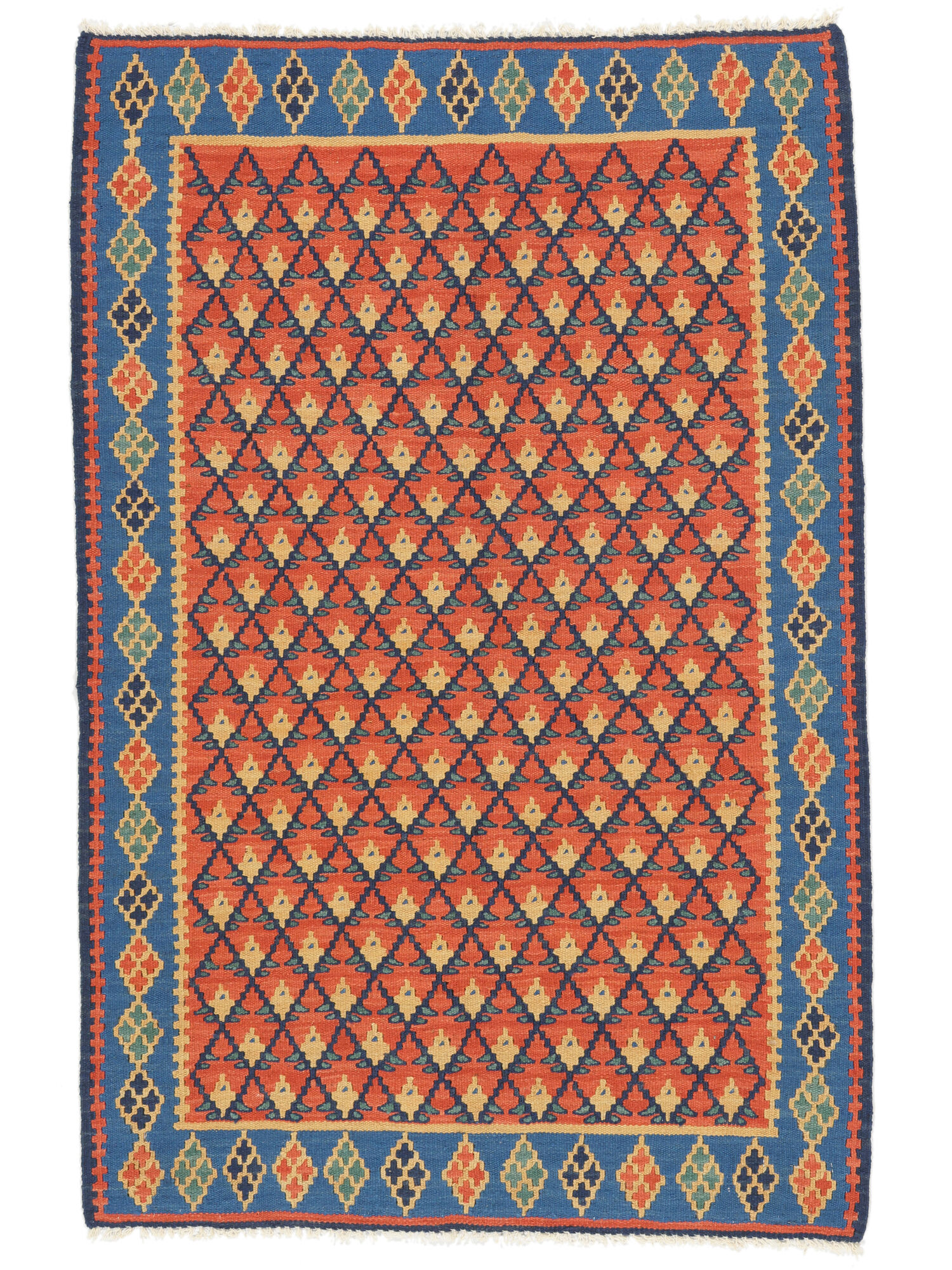 Kelim Senneh Fine Teppich 101×154