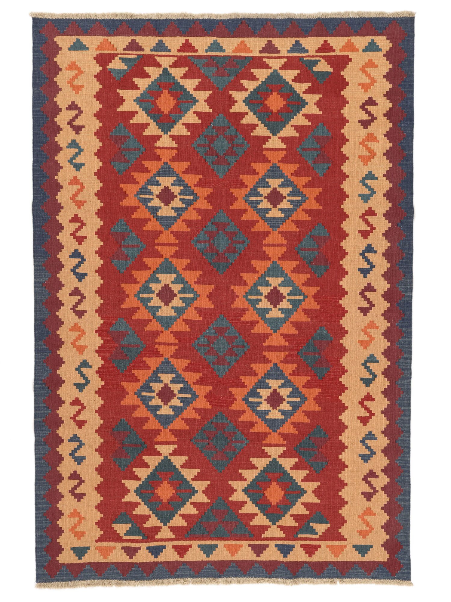 
    Kilim Qashqai - Dark red - 175 x 257 cm
  