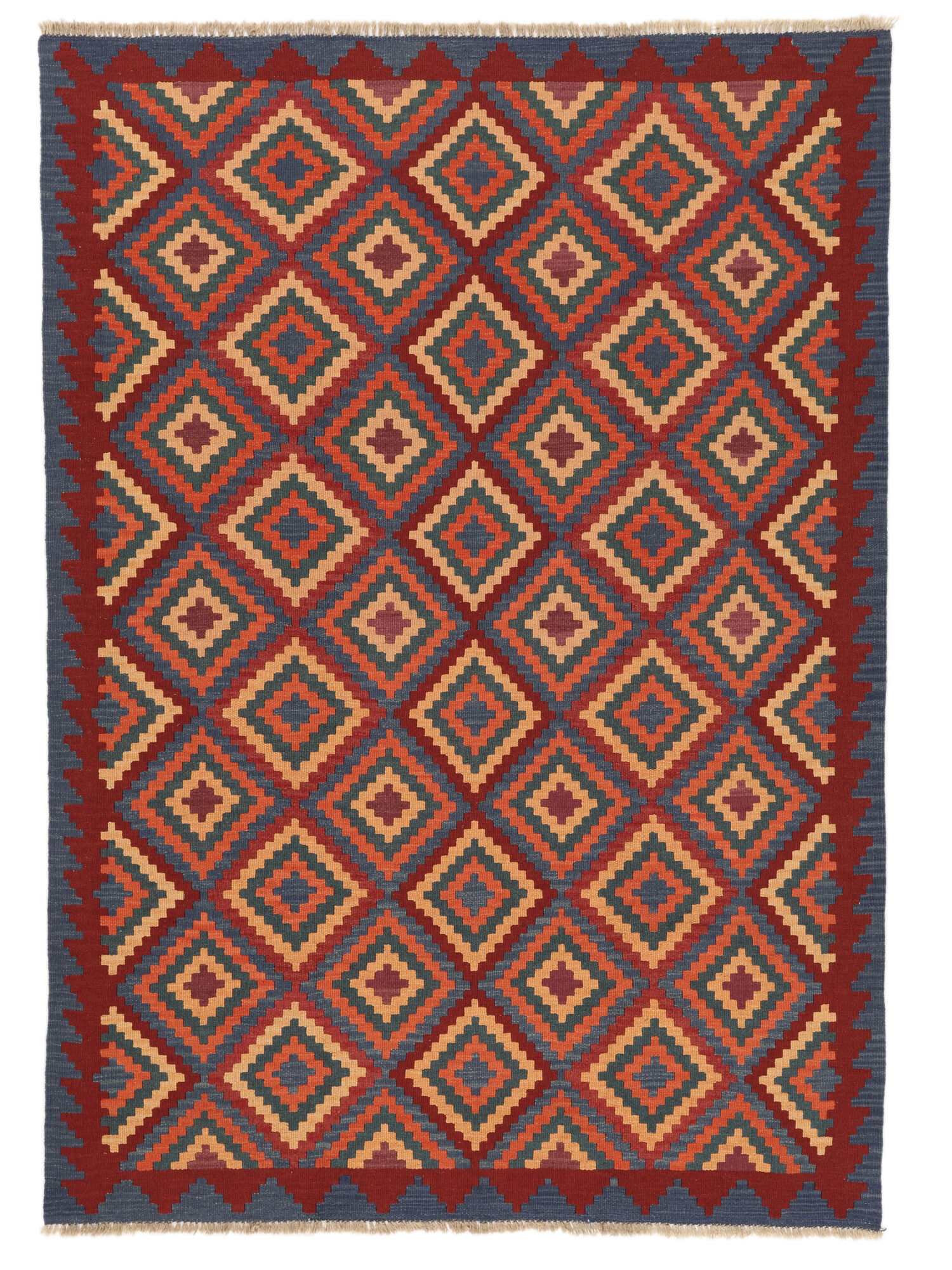 
    Kilim Qashqai - Dark red - 175 x 247 cm
  