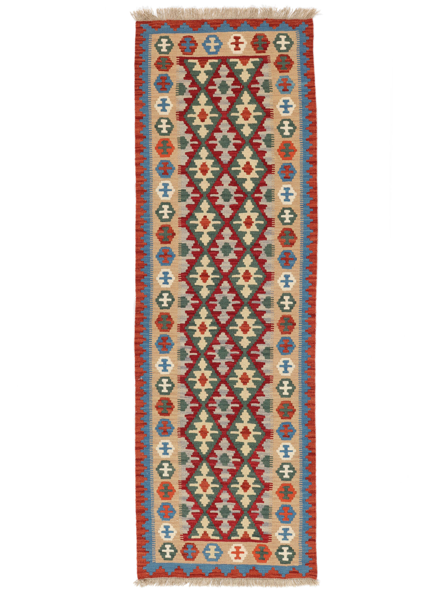 
    Kilim Qashqai - Orange - 79 x 249 cm
  