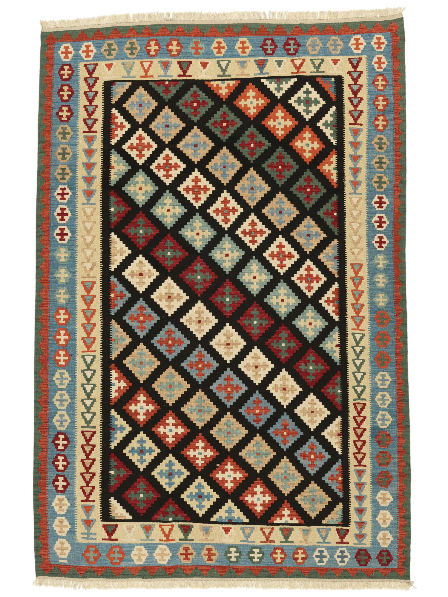 Kelim Ghashghai Teppich 205×300