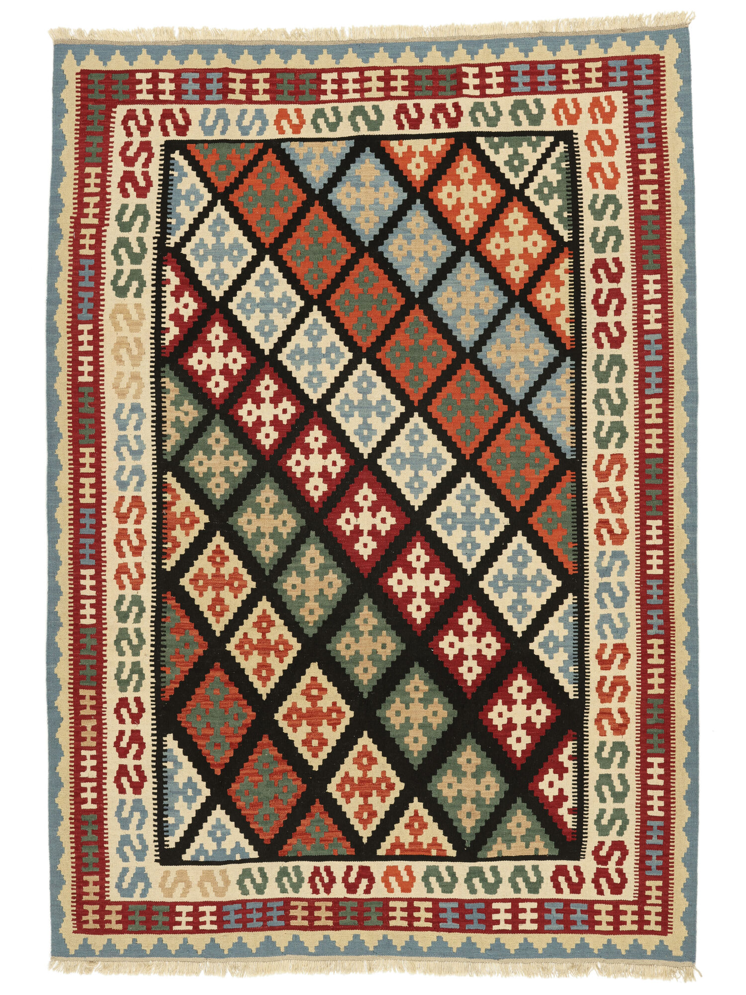 Kelim Ghashghai Teppich 209×295