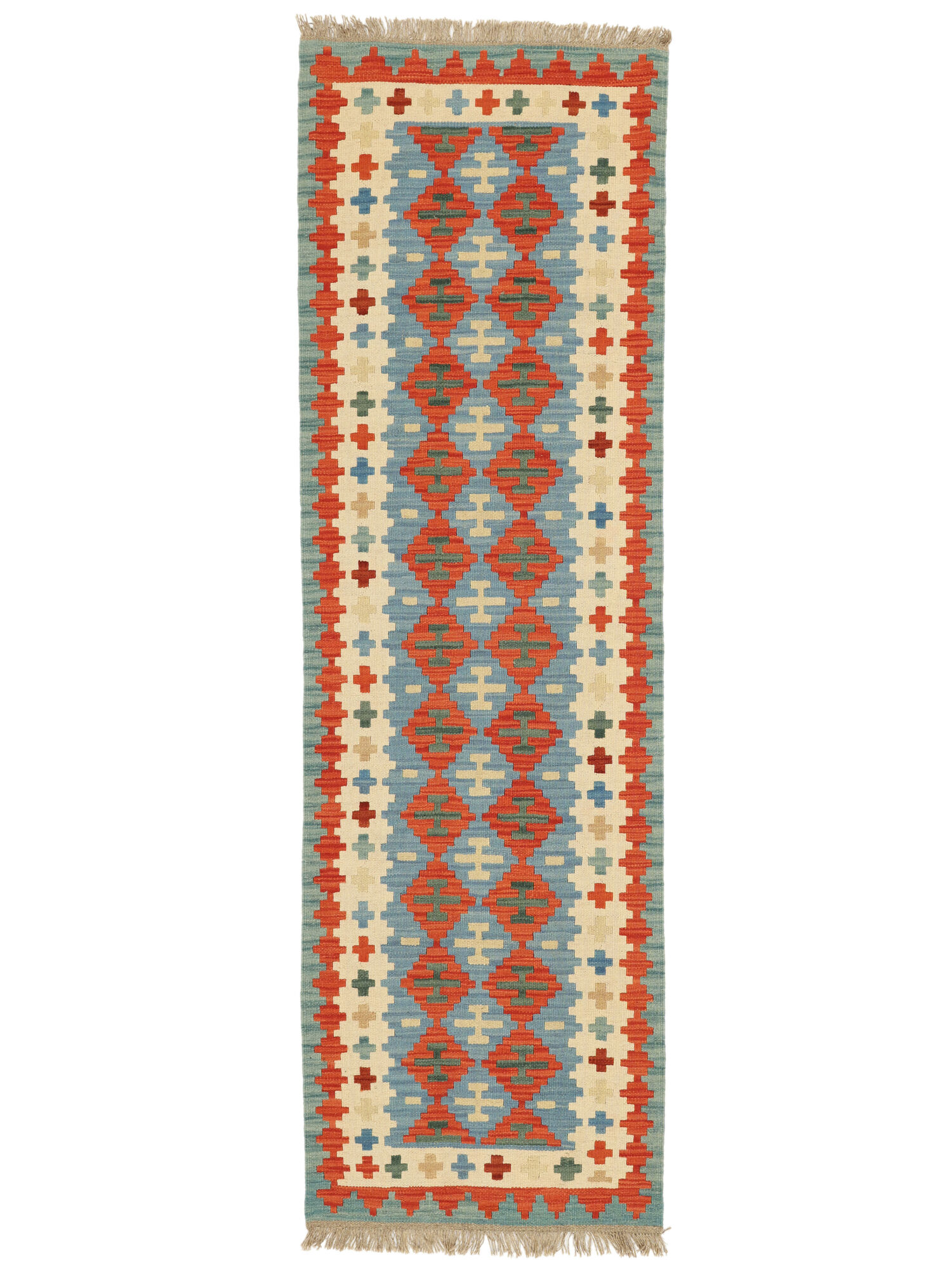 
    Kilim Qashqai - Dark red - 77 x 254 cm
  