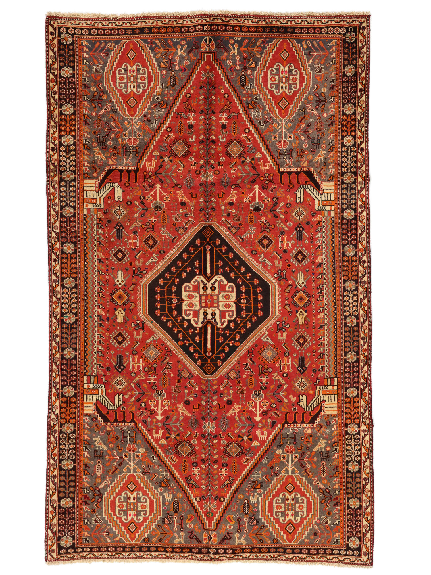 
    Qashqai Fine - Dark red - 151 x 252 cm
  