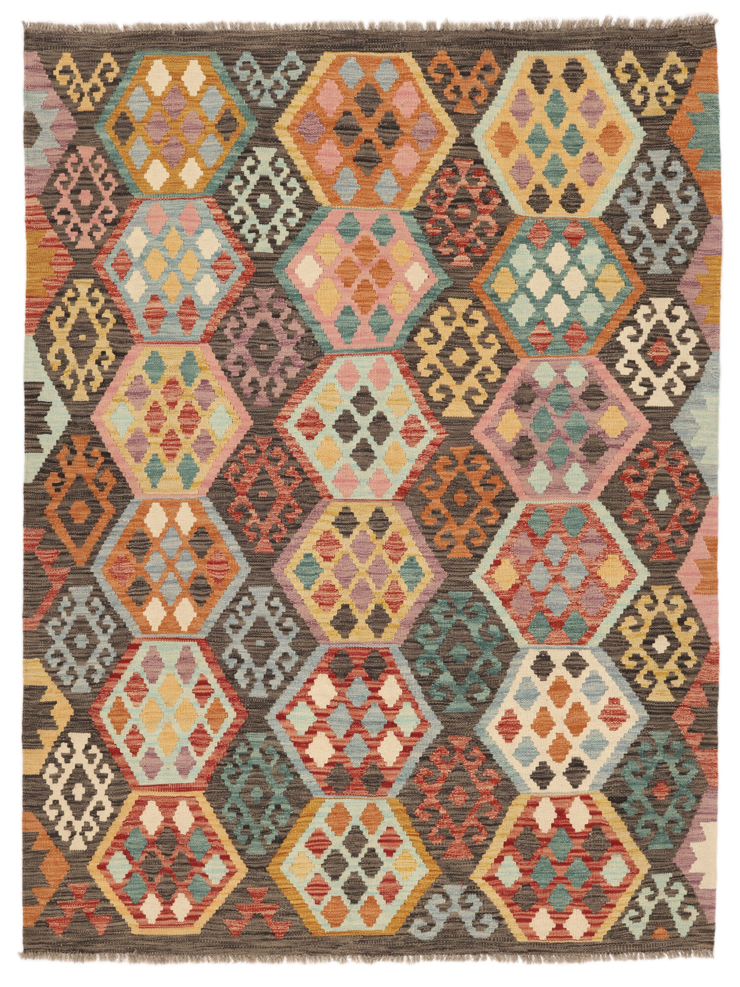 Kelim Afghan Old Stil Teppich 158×209
