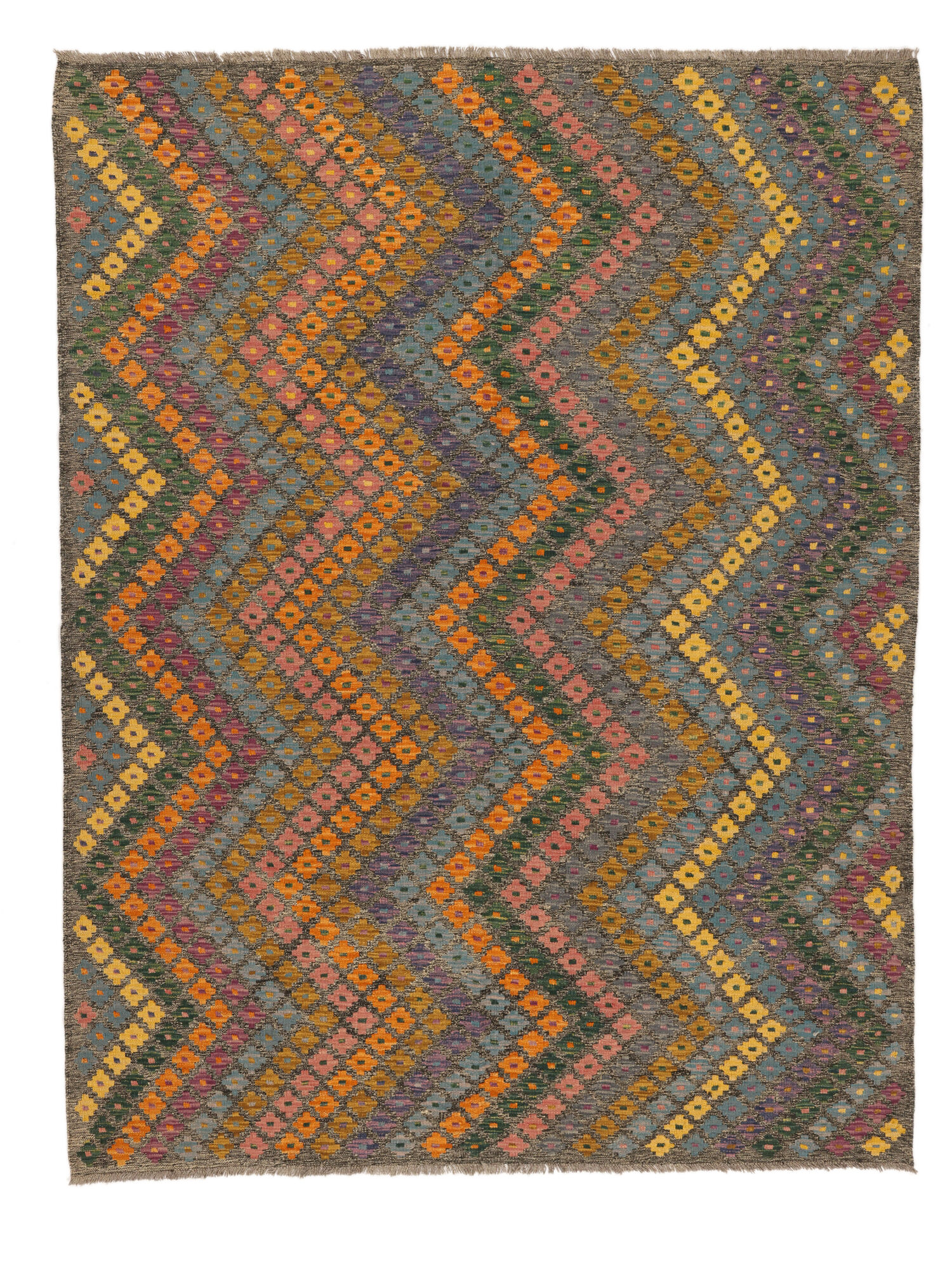 
    Kilim Afghan Old style - Brown - 186 x 240 cm
  