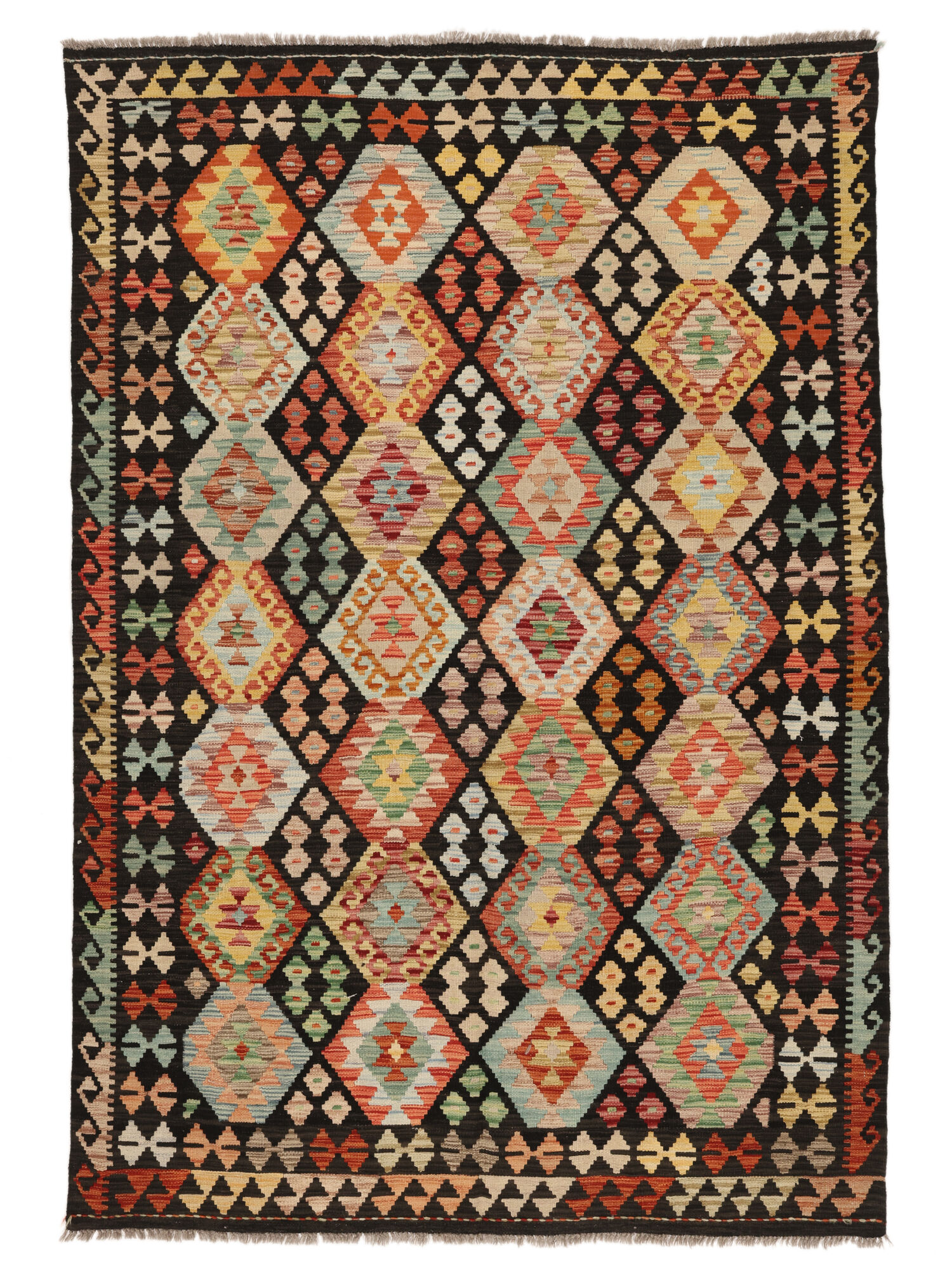Kelim Afghan Old Stil Teppich 166×245
