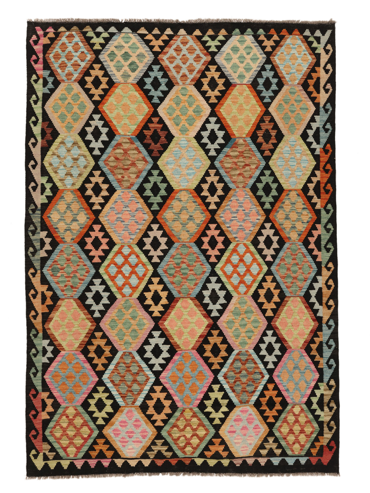 
    Kilim Afghan Old style - Brown - 180 x 263 cm
  