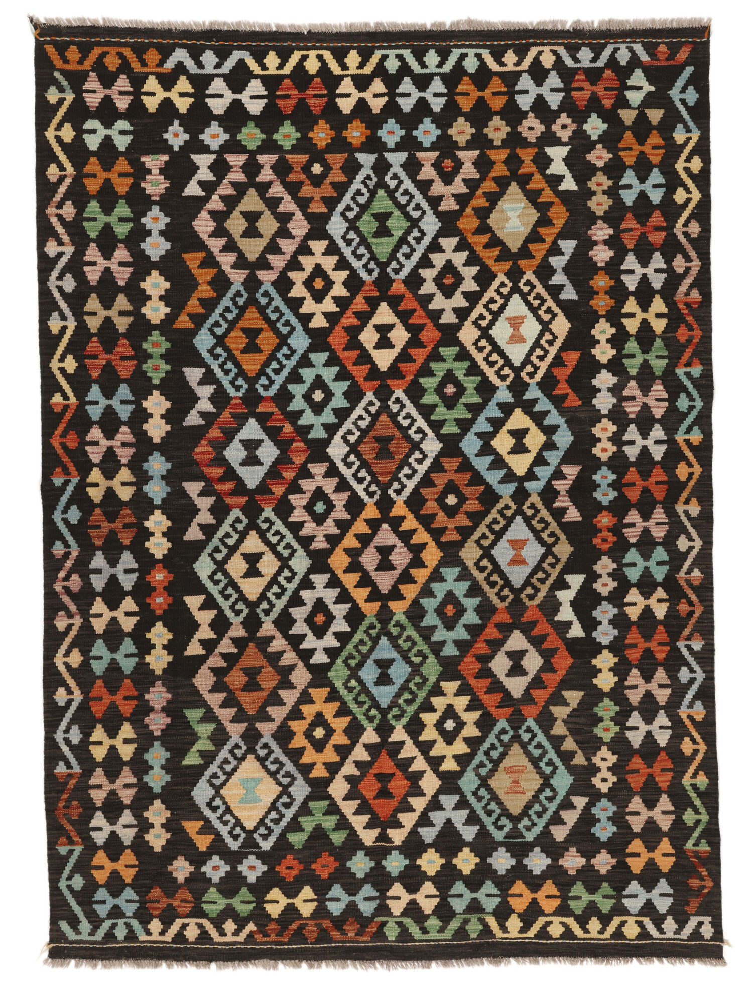 Kelim Afghan Old Stil Teppich 169×238