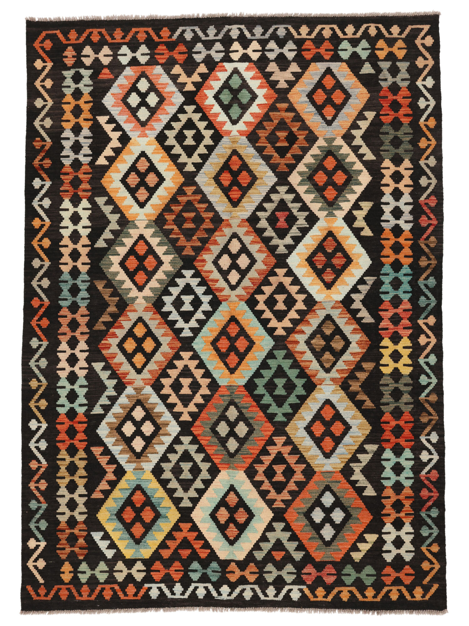 Kelim Afghan Old Stil Teppich 174×247