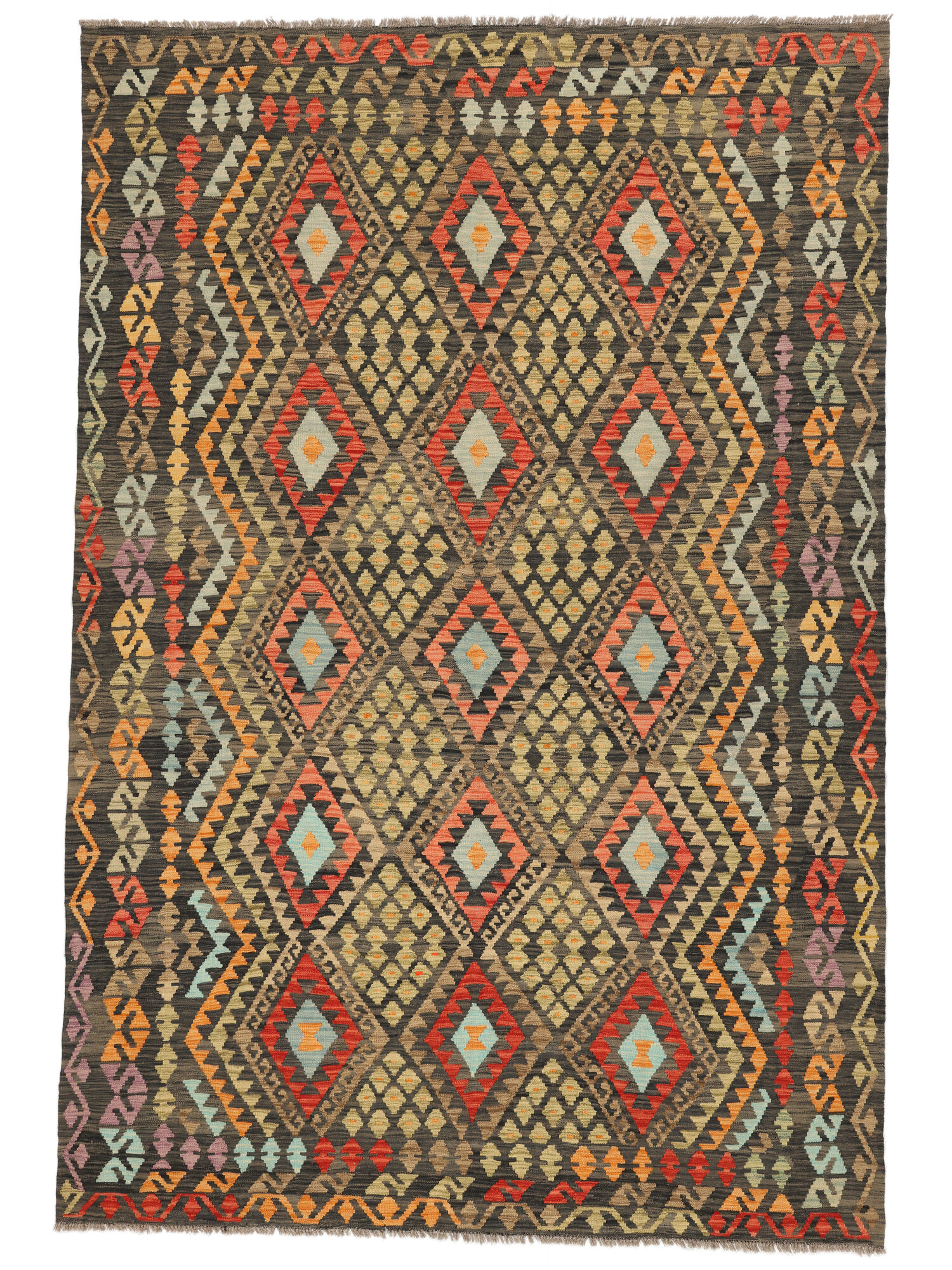 Kelim Afghan Old Stil Teppich 205×305