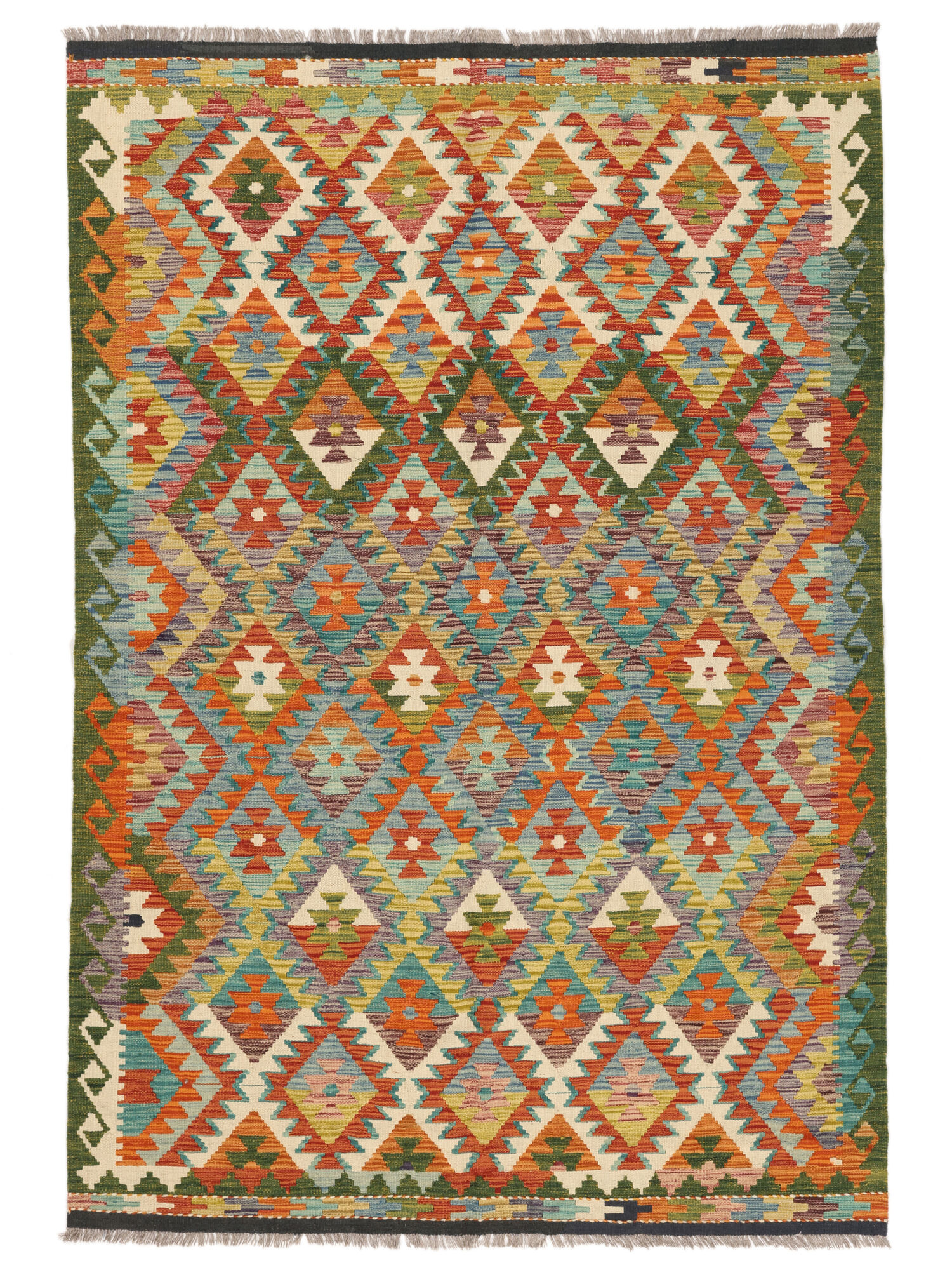 
    Kilim Afghan Old style - Brown - 165 x 241 cm
  