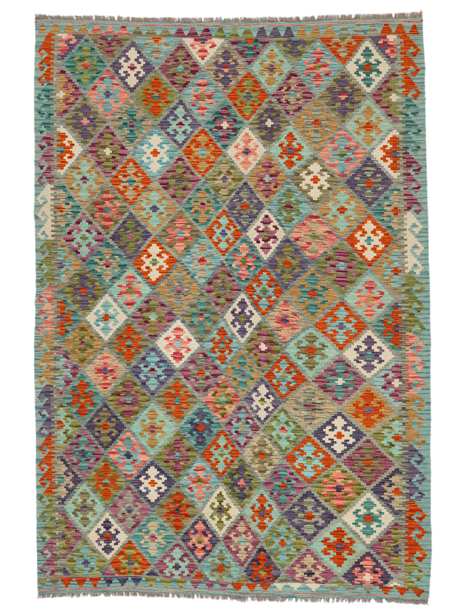 
    Kilim Afghan Old style - Brown - 202 x 295 cm
  