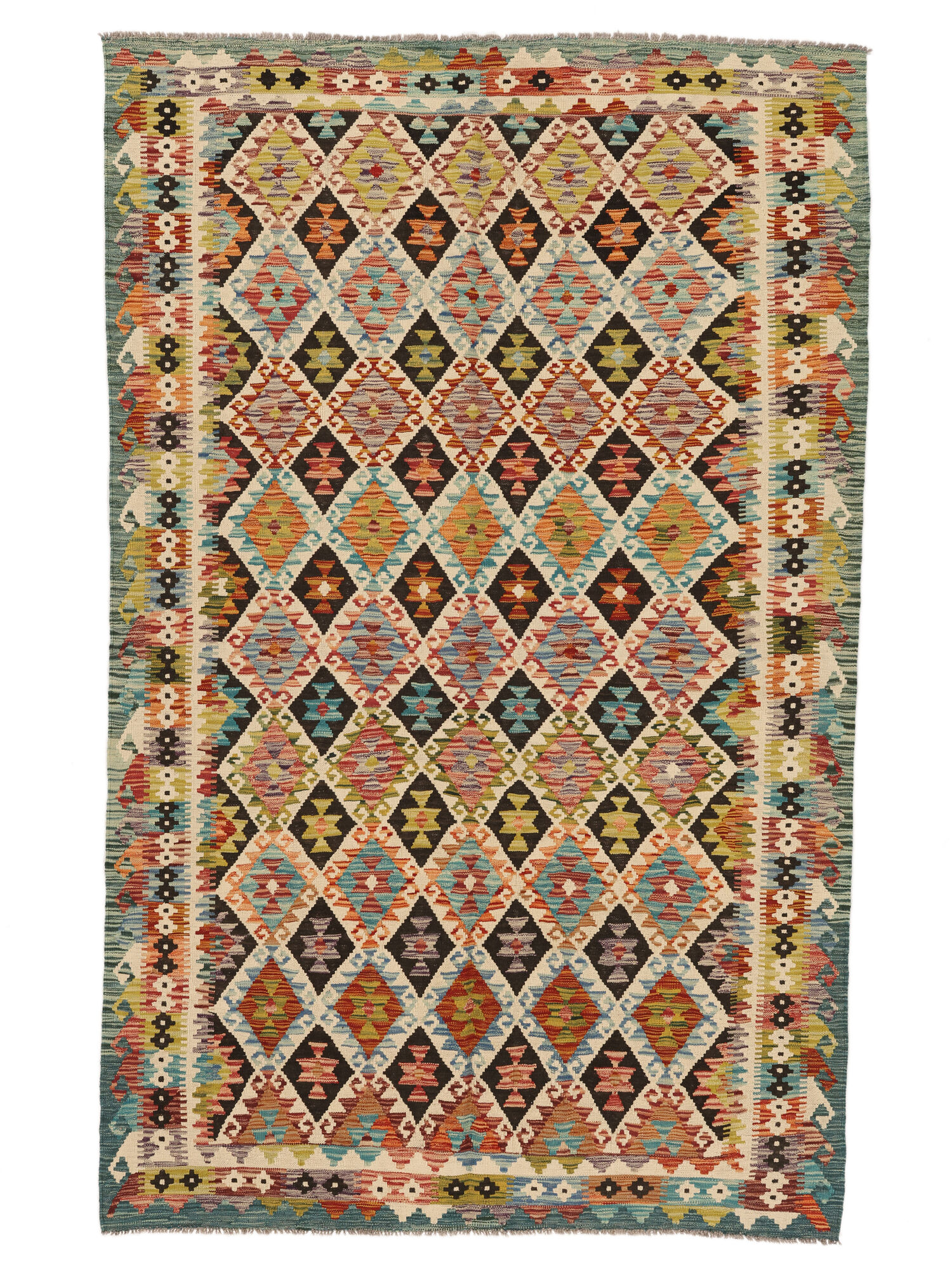 
    Kilim Afghan Old style - Brown - 158 x 252 cm
  