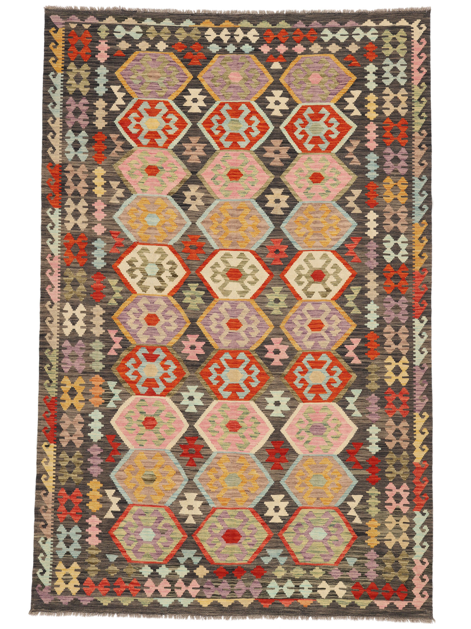 Kelim Afghan Old Stil Teppich 197×300
