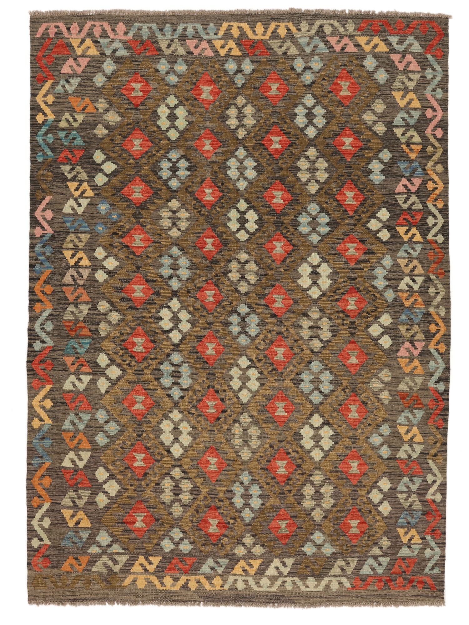 Kelim Afghan Old Stil Teppich 174×241