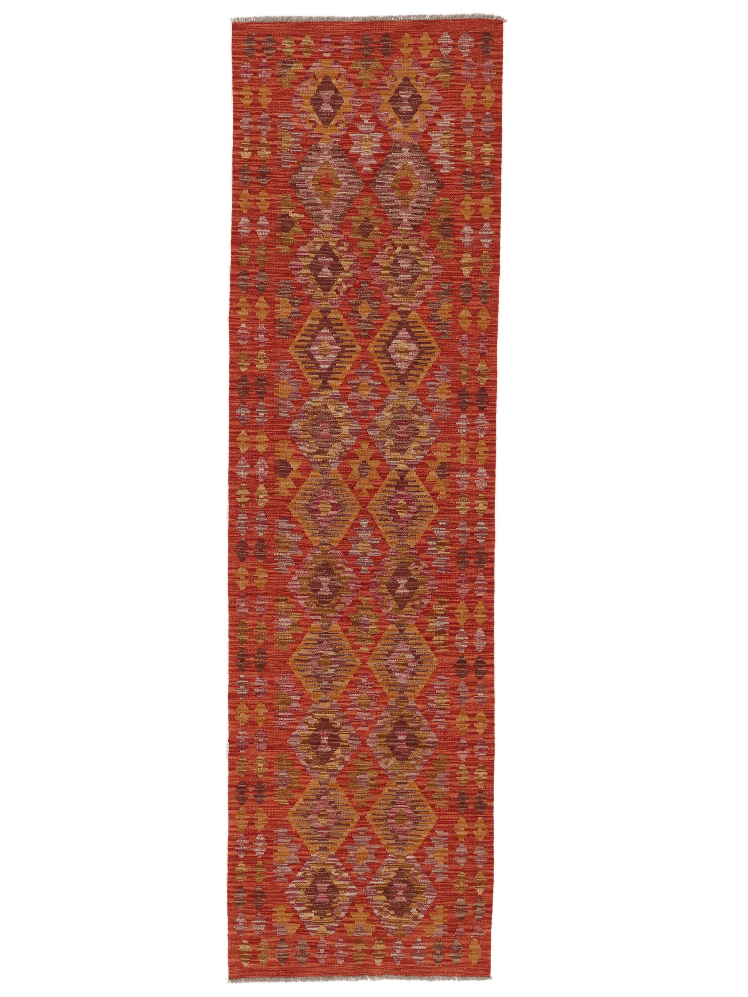 
    Kilim Afghan Old style - Dark red - 84 x 302 cm
  