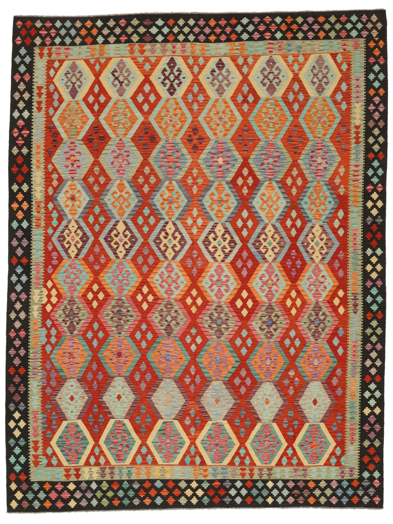 
    Kilim Afghan Old style - Brown - 306 x 406 cm
  