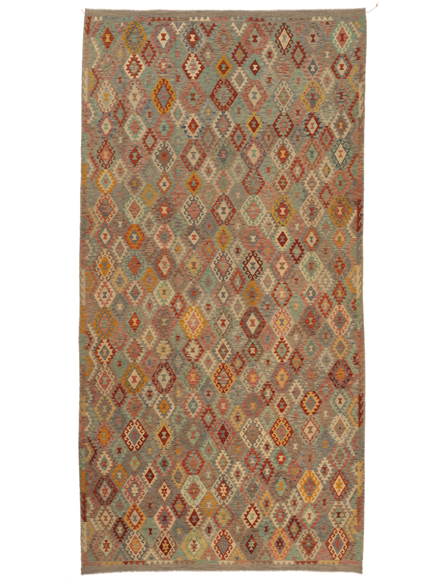 
    Kilim Afghan Old style - Brown - 313 x 614 cm
  