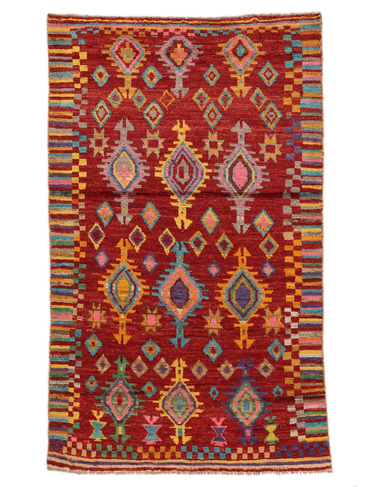 
    Moroccan Berber - Afghanistan - Dark red - 115 x 190 cm
  