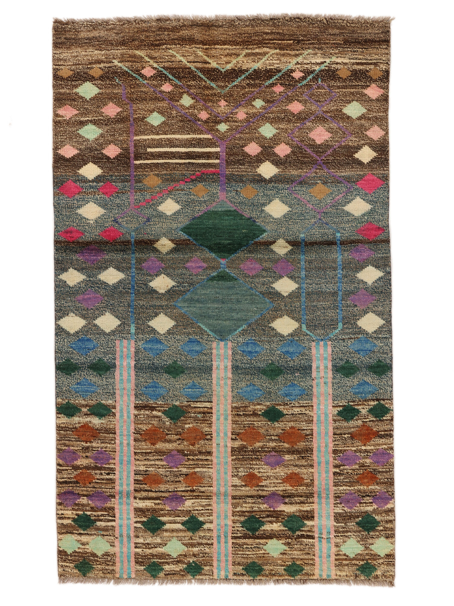 
    Moroccan Berber - Afghanistan - Brown - 109 x 180 cm
  