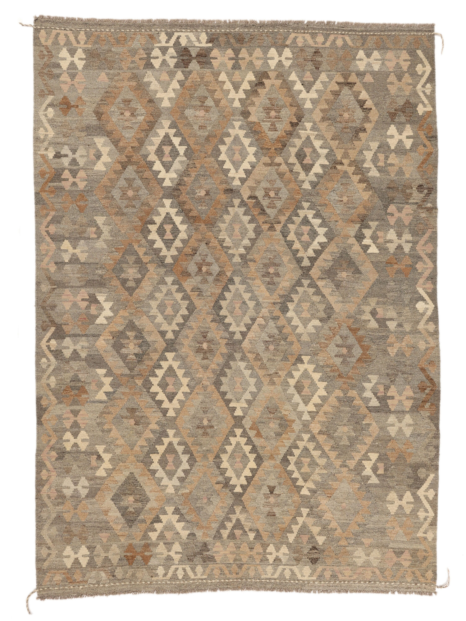 
    Kilim Afghan Old style - Brown - 206 x 288 cm
  