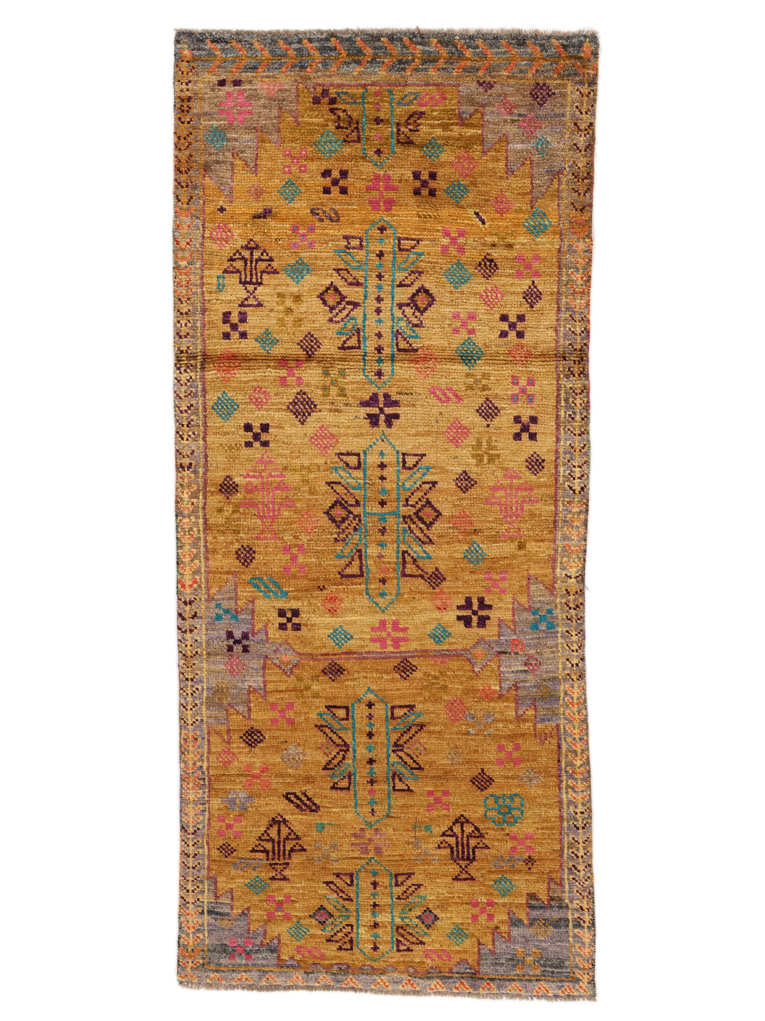 
    Moroccan Berber - Afghanistan - Brown - 82 x 188 cm
  