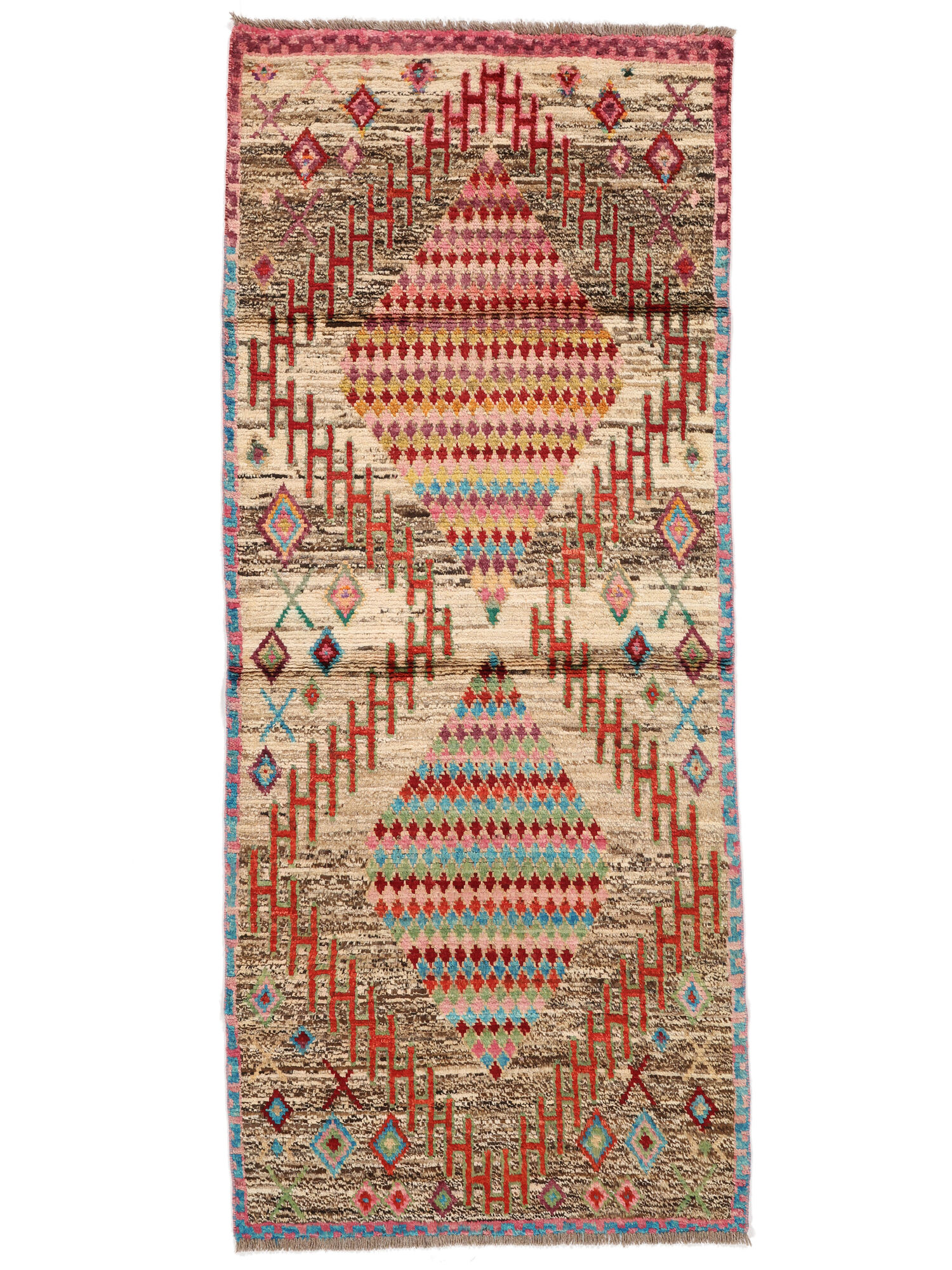 
    Moroccan Berber - Afghanistan - Brown - 82 x 200 cm
  