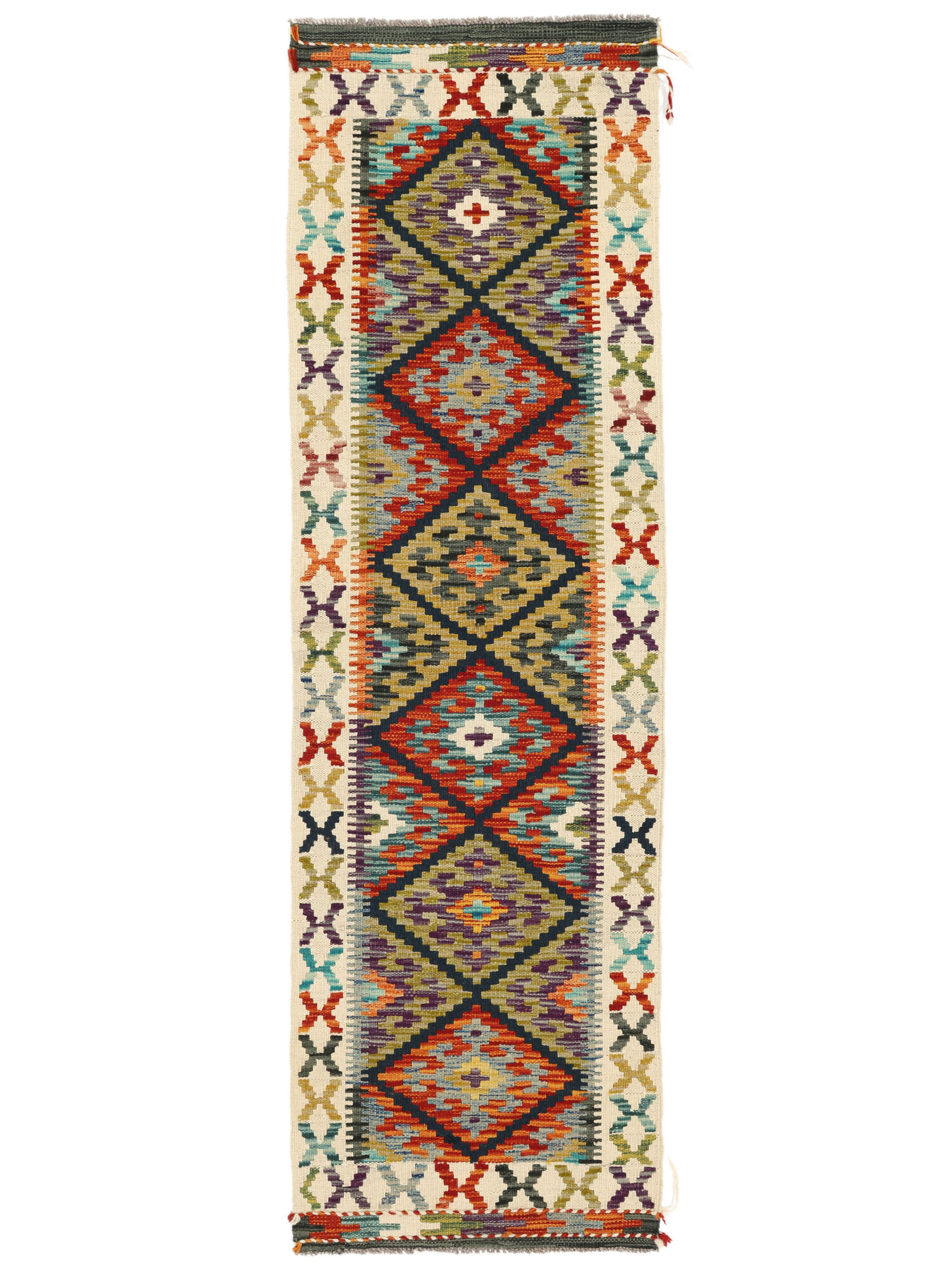 
    Kilim Afghan Old style - Brown - 60 x 200 cm
  
