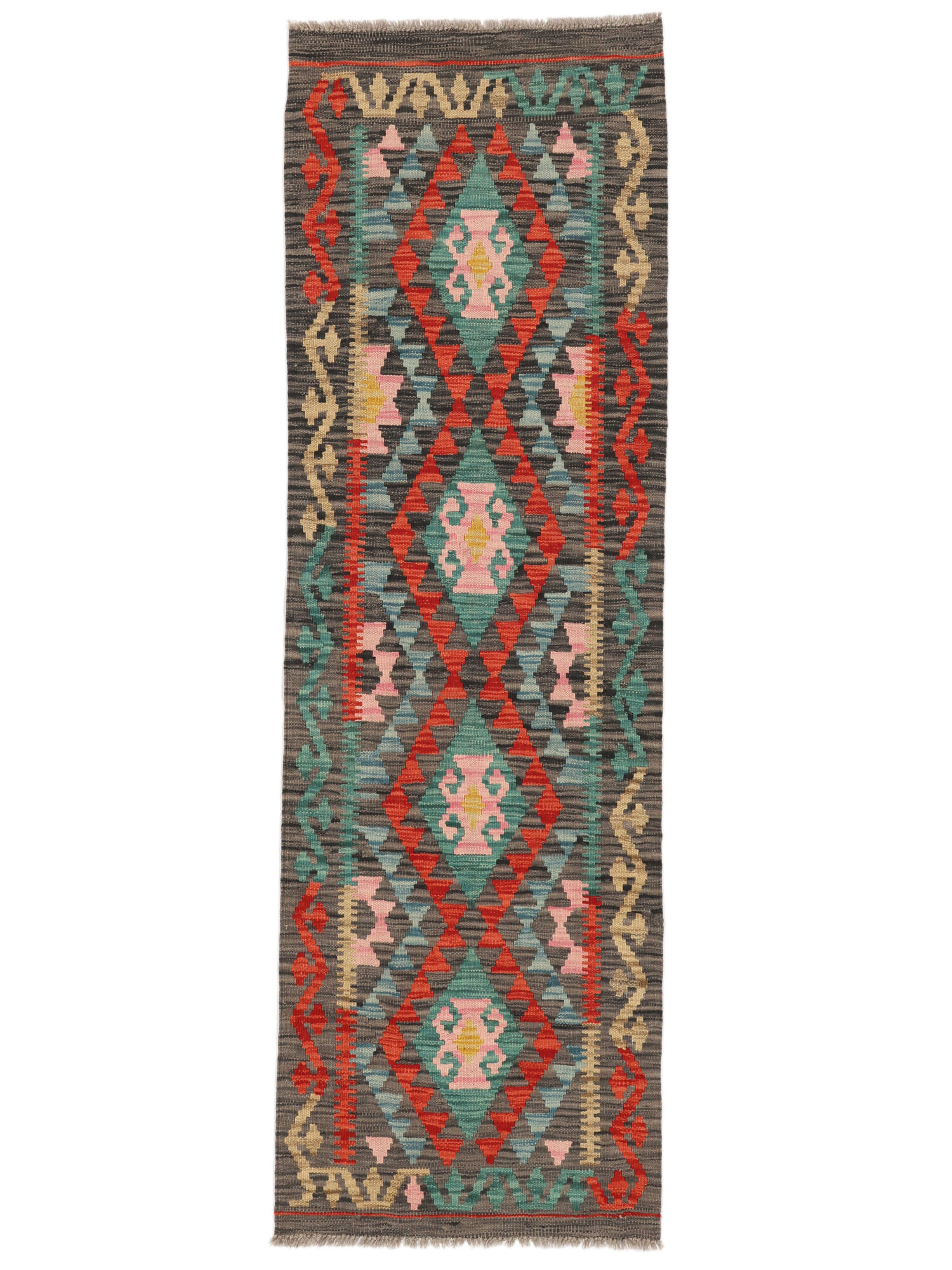 
    Kilim Afghan Old style - Brown - 64 x 200 cm
  
