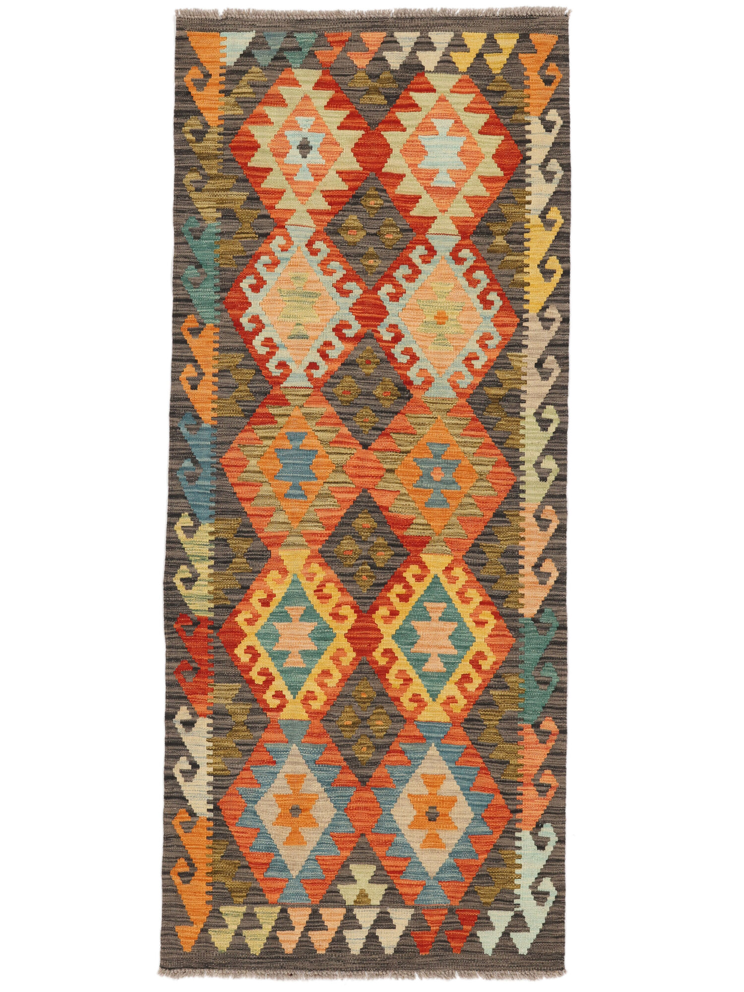 
    Kilim Afghan Old style - Brown - 85 x 205 cm
  
