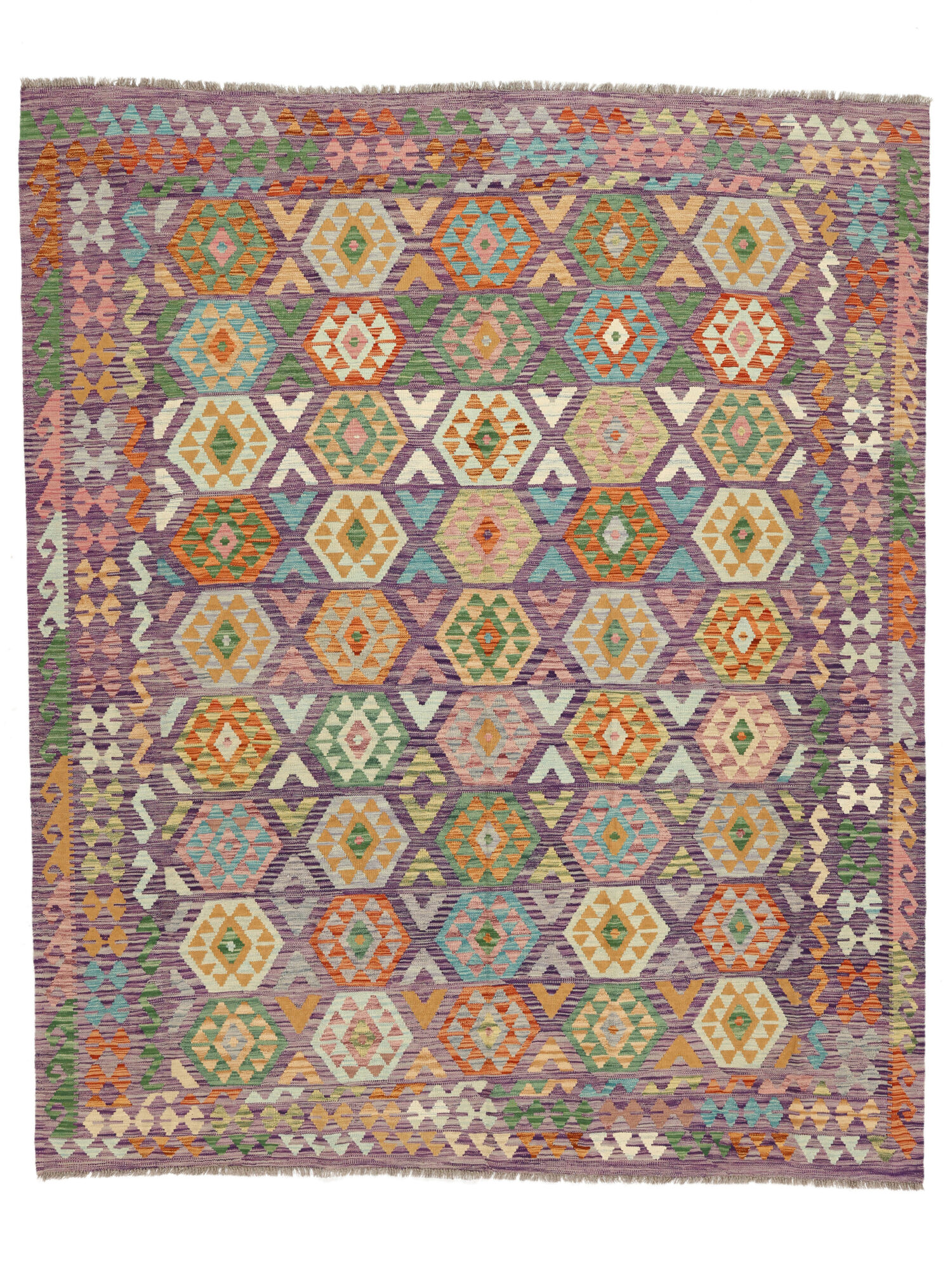 
    Kilim Afghan Old style - Brown - 246 x 296 cm
  
