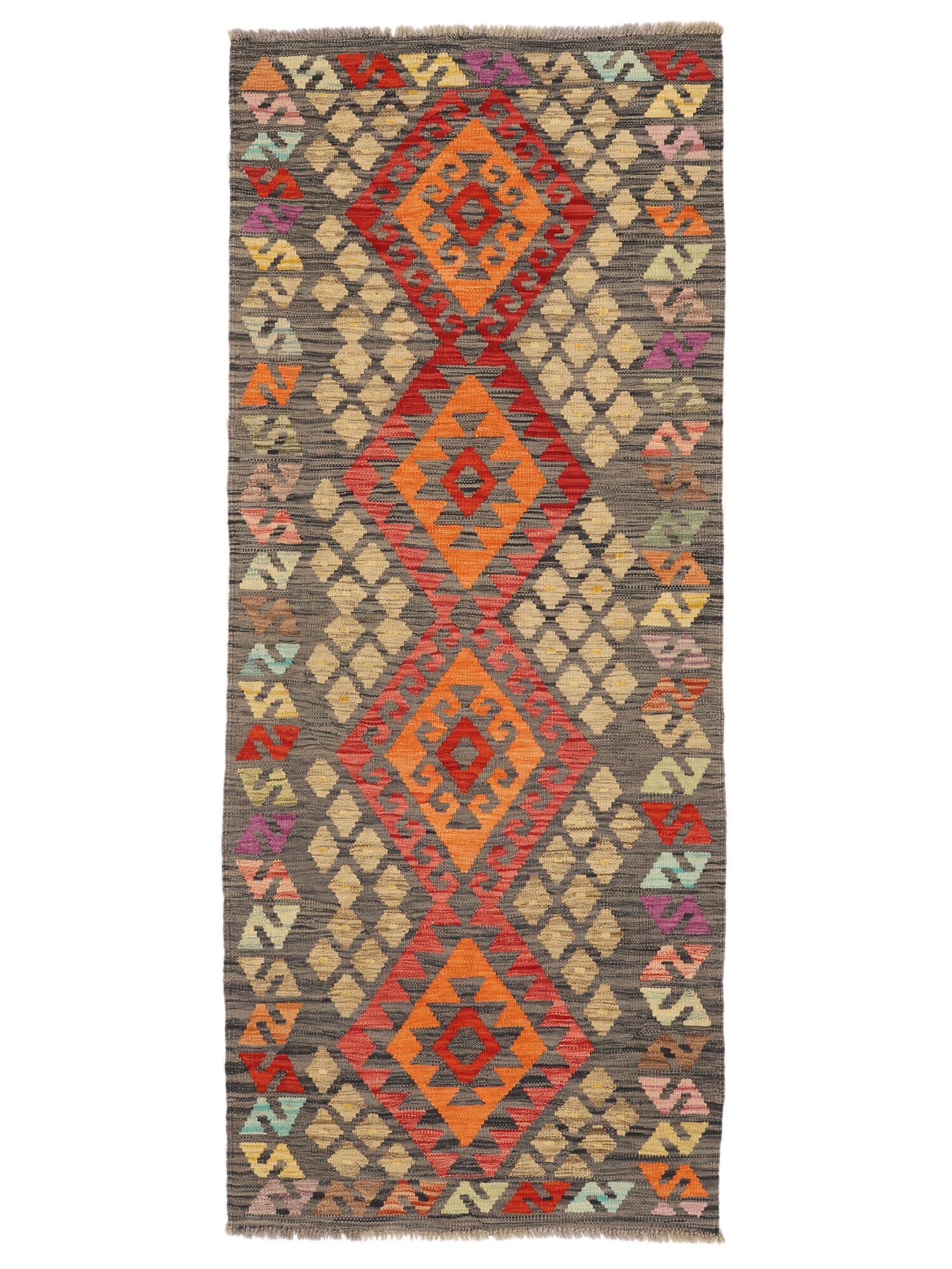 
    Kilim Afghan Old style - Brown - 84 x 202 cm
  