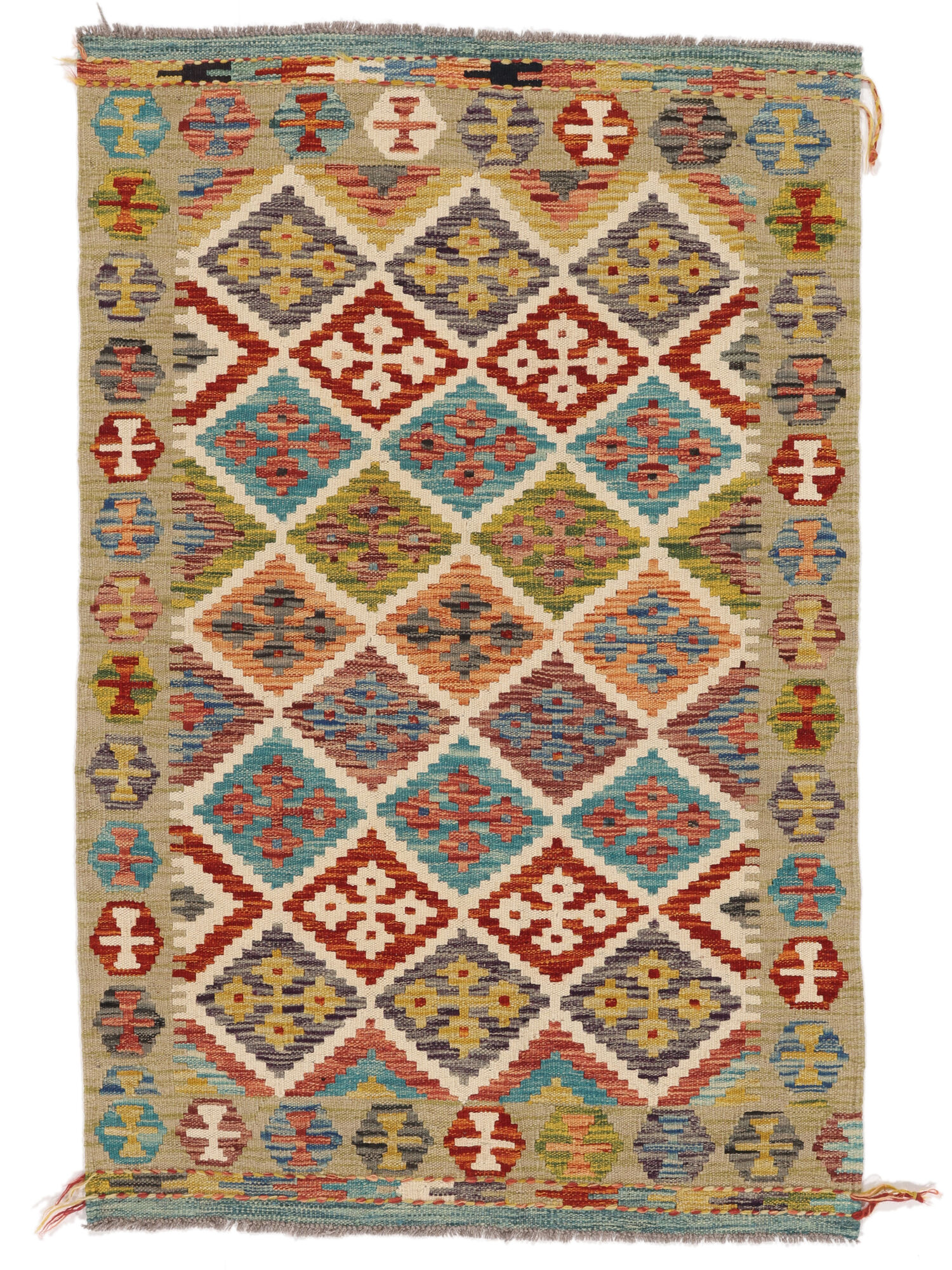 
    Kilim Afghan Old style - Brown - 96 x 146 cm
  