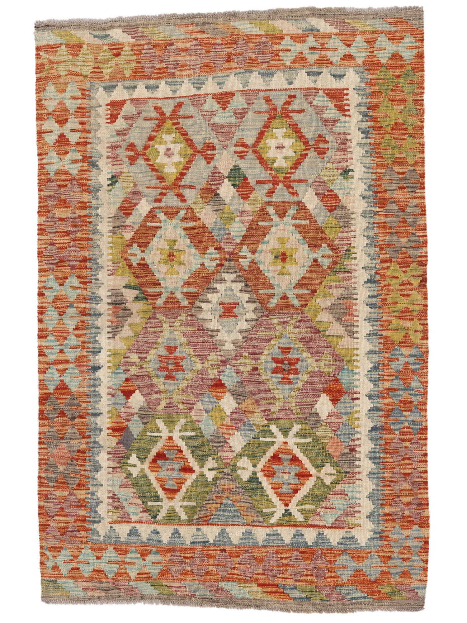 
    Kilim Afghan Old style - Brown - 103 x 157 cm
  