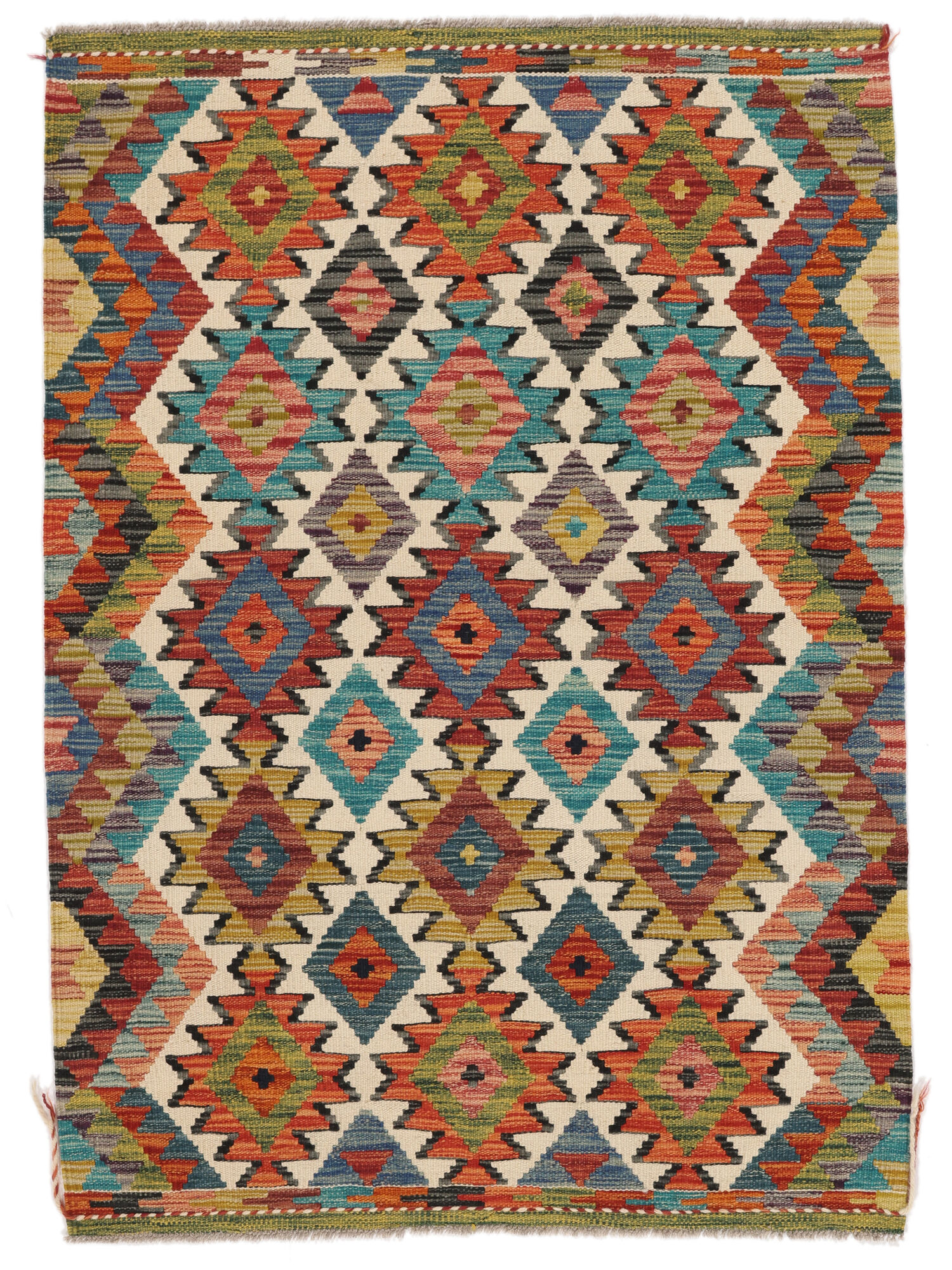 
    Kilim Afghan Old style - Brown - 99 x 140 cm
  