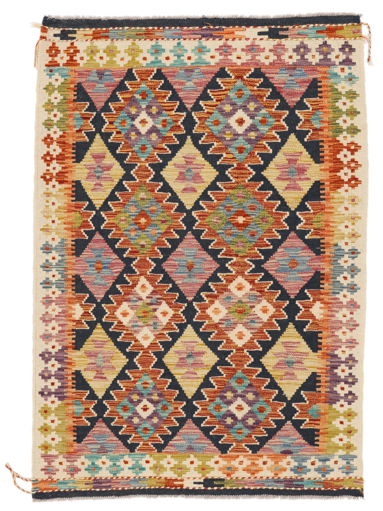 
    Kilim Afghan Old style - Brown - 100 x 143 cm
  