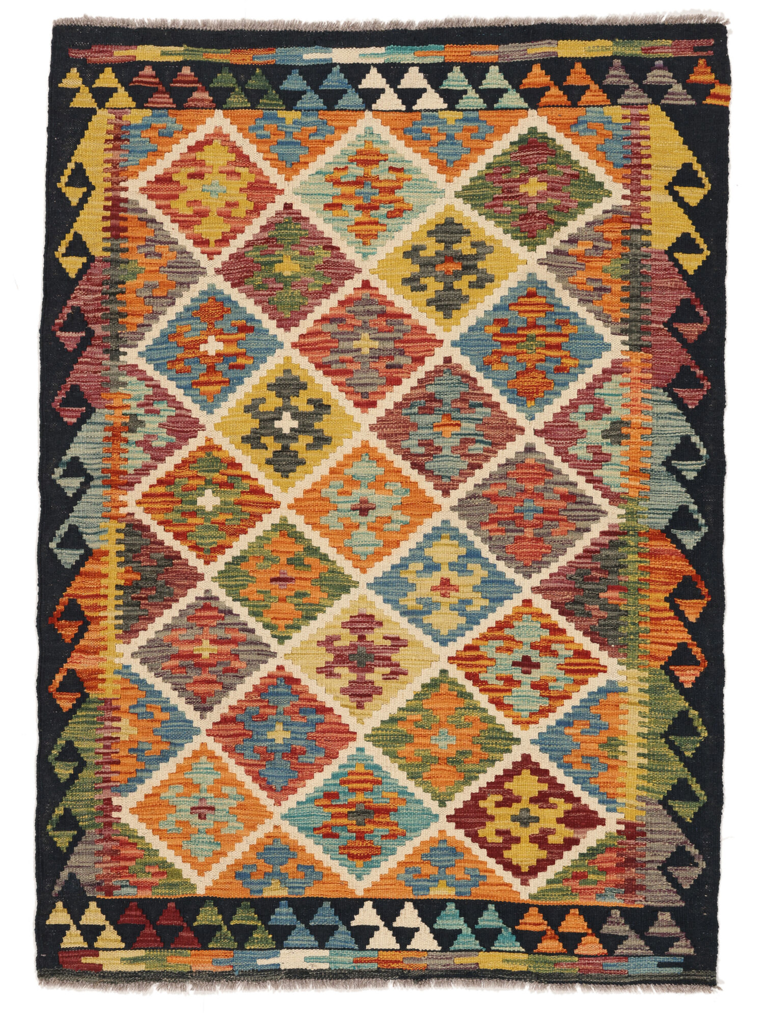 
    Kilim Afghan Old style - Brown - 103 x 143 cm
  