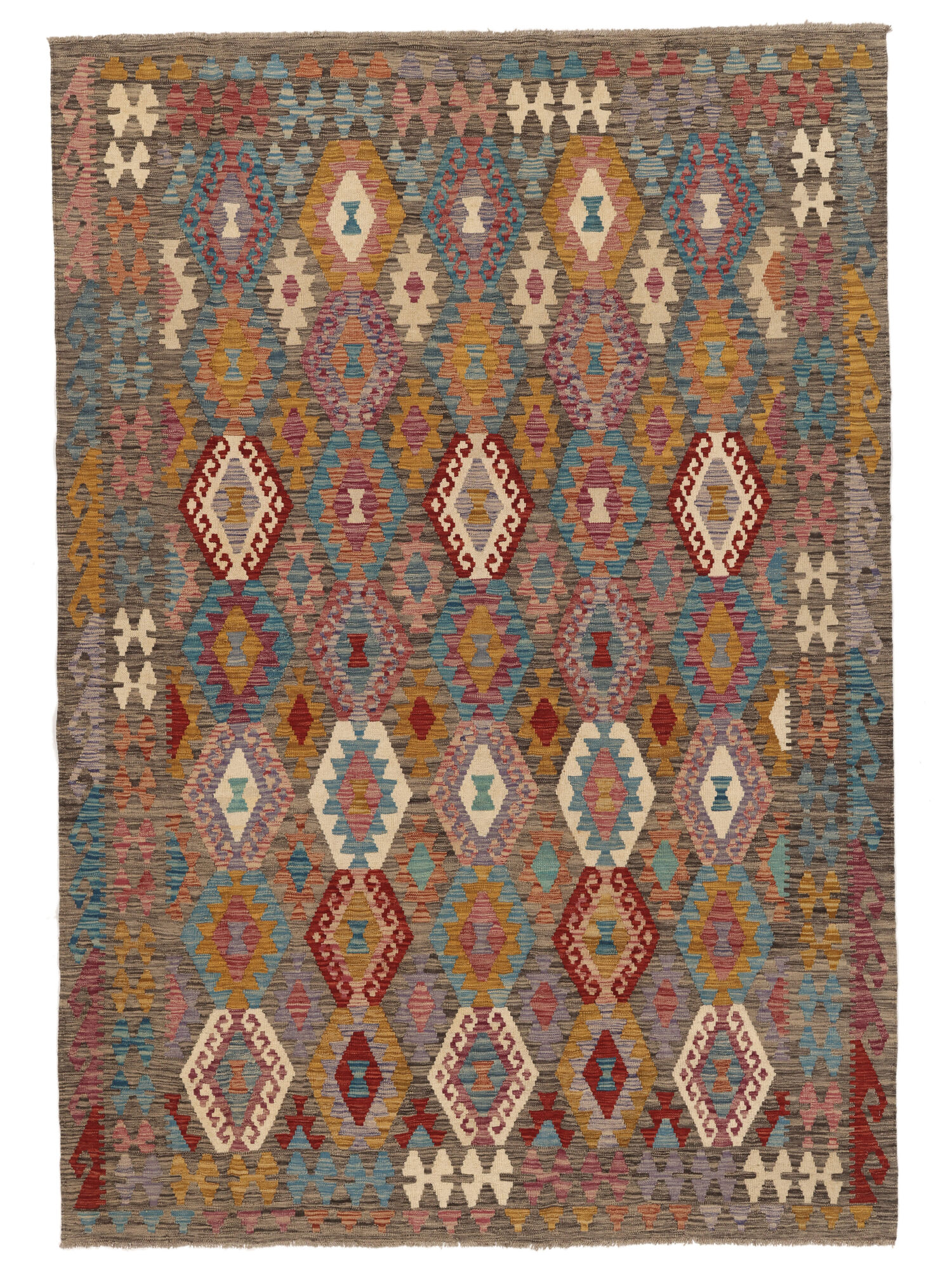Kelim Afghan Old Stil Teppich 201×290